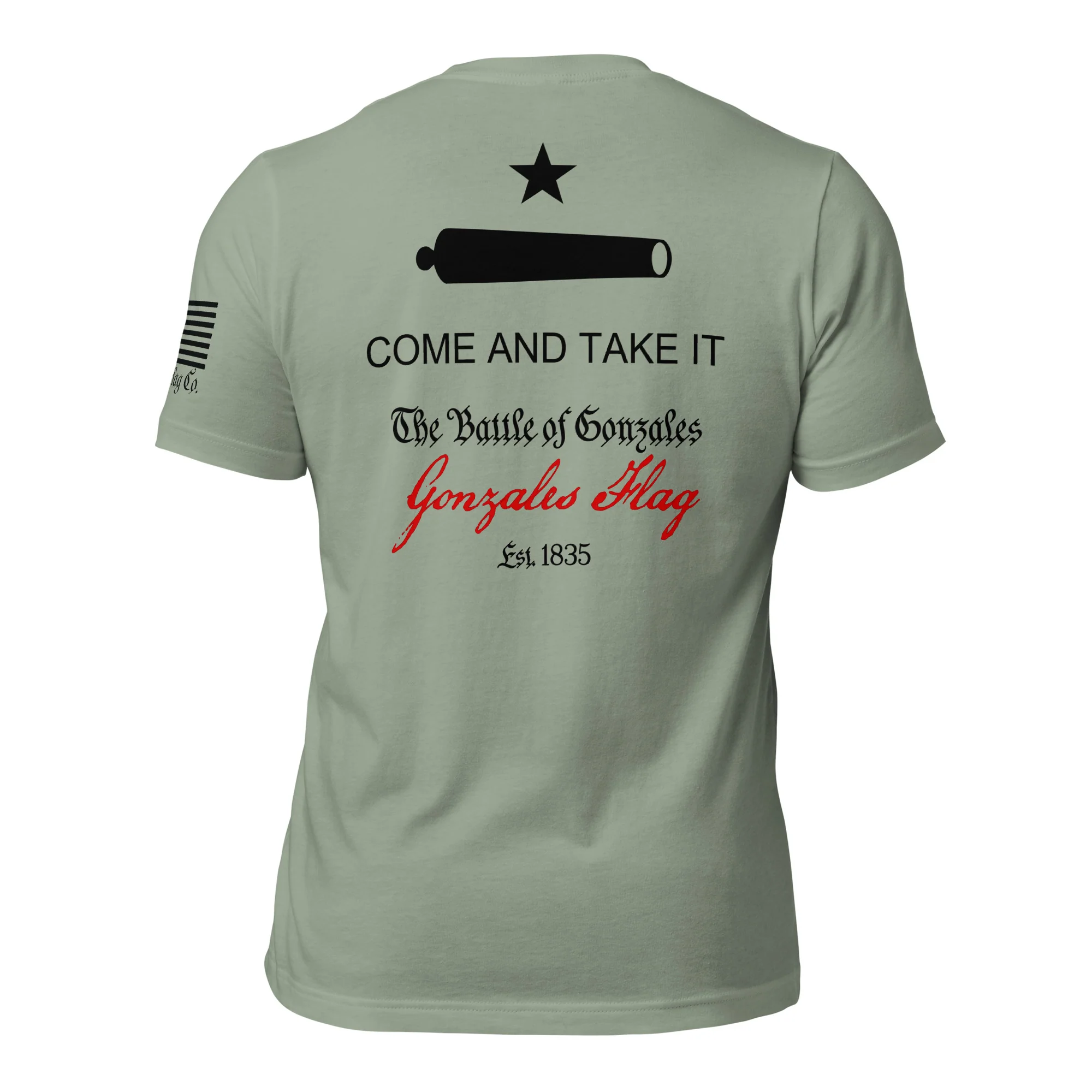 Come and Take It T-Shirt | Gonzales Flag DTG Print - Image 31