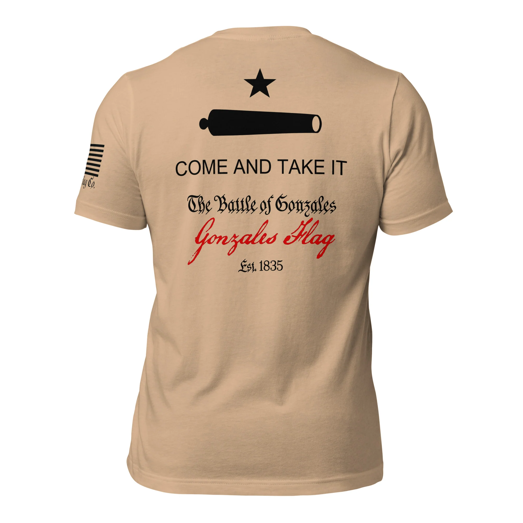 Come and Take It T-Shirt | Gonzales Flag DTG Print - Image 35