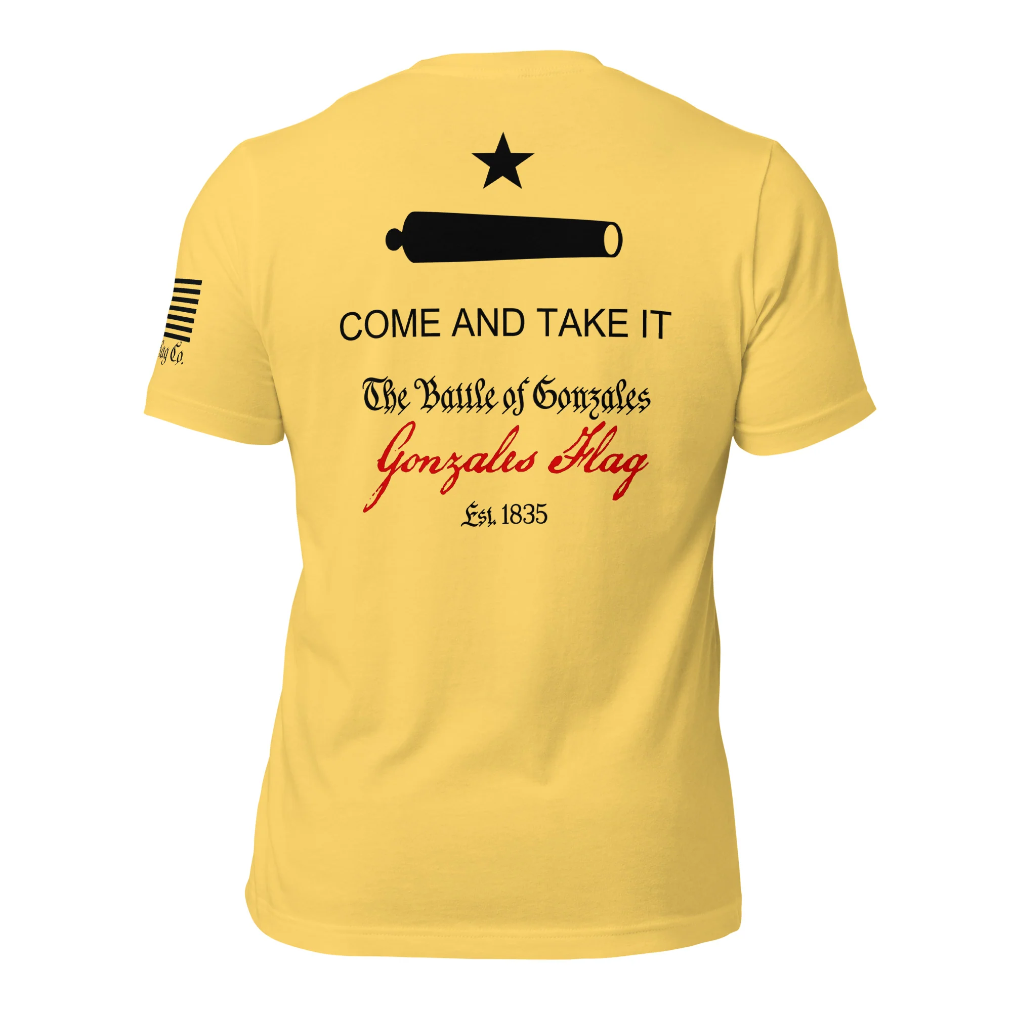Come and Take It T-Shirt | Gonzales Flag DTG Print - Image 47