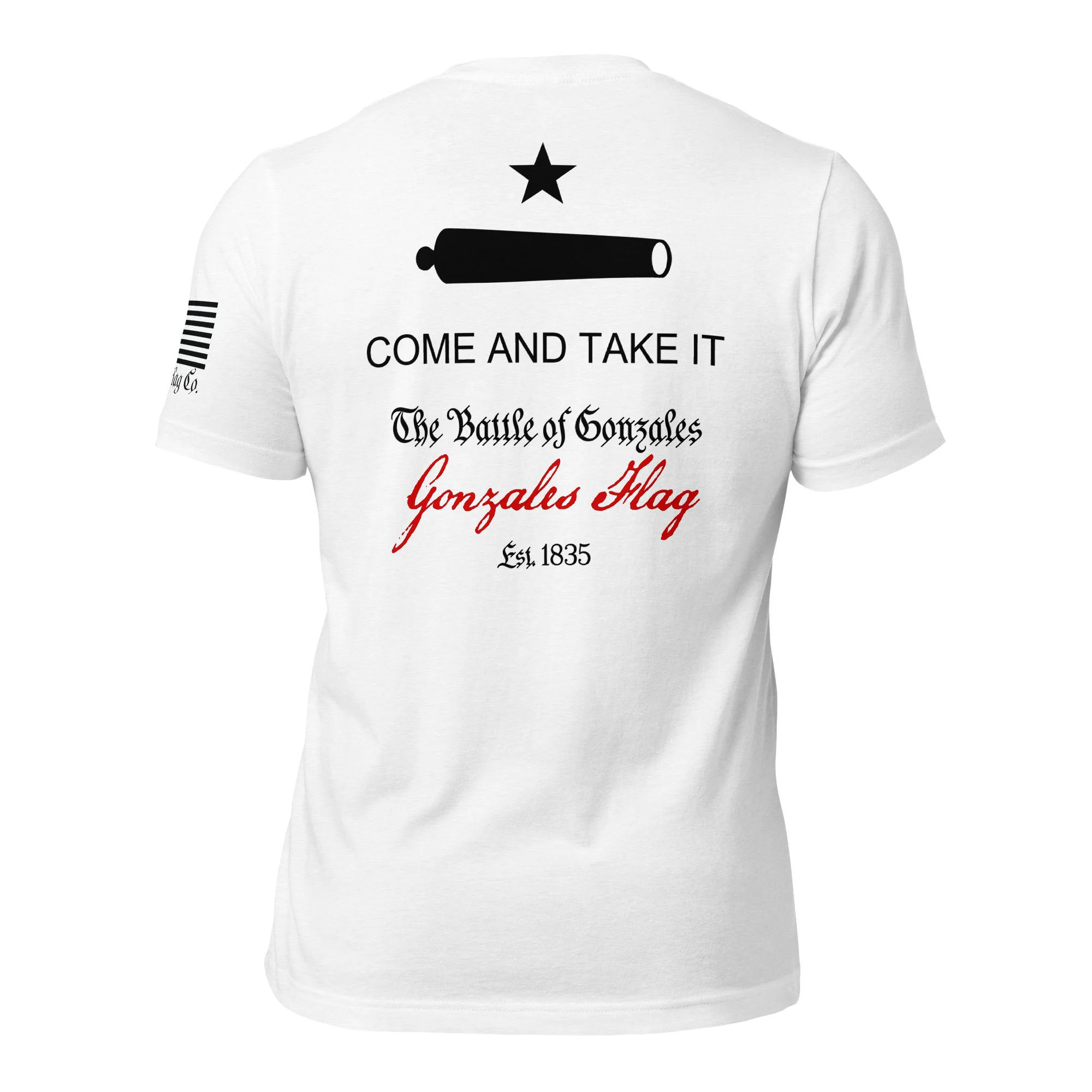 Come and Take It T-Shirt | Gonzales Flag DTG Print - Image 67