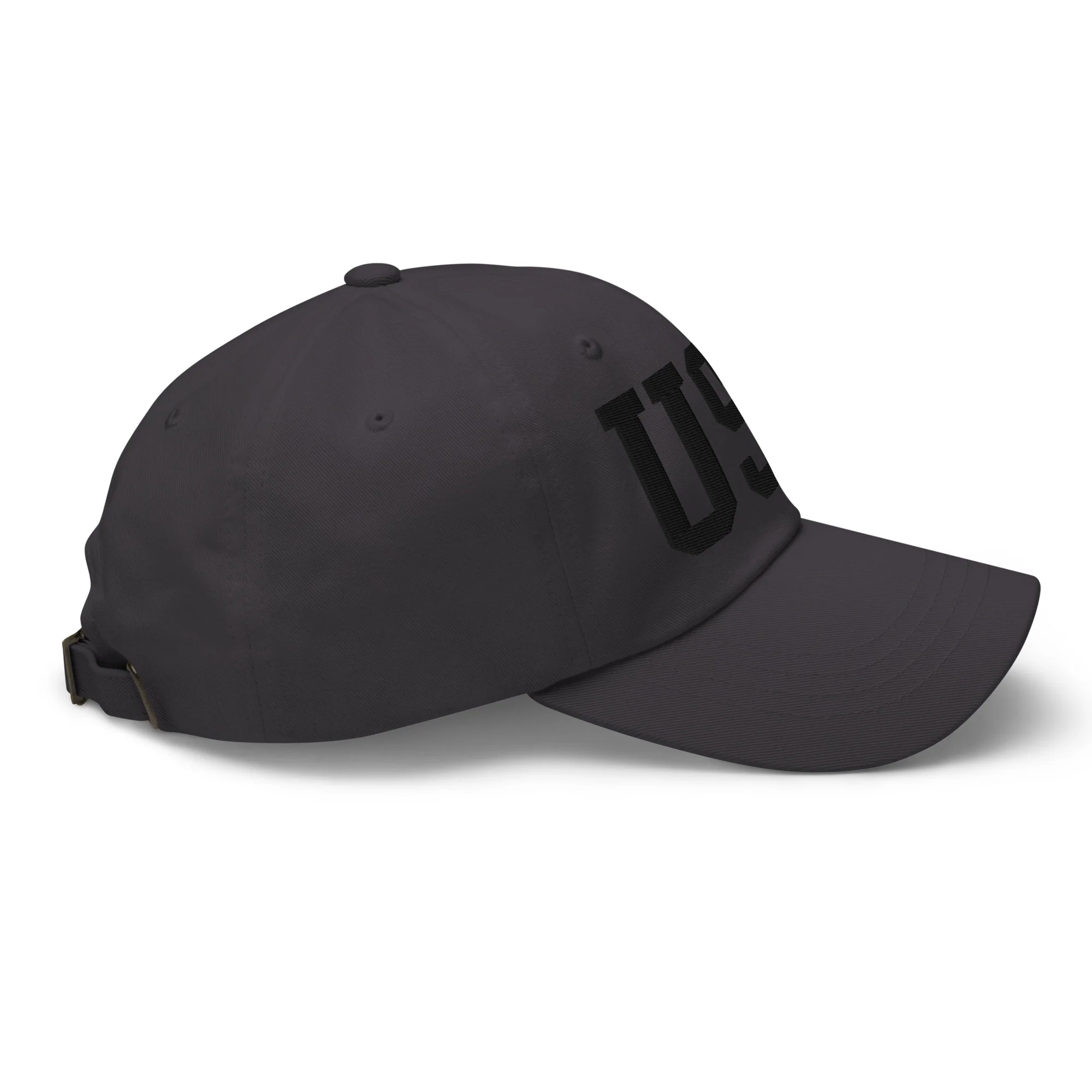 Dad Hat - Black Embroidered 3-D Puff USA Text - Image 35