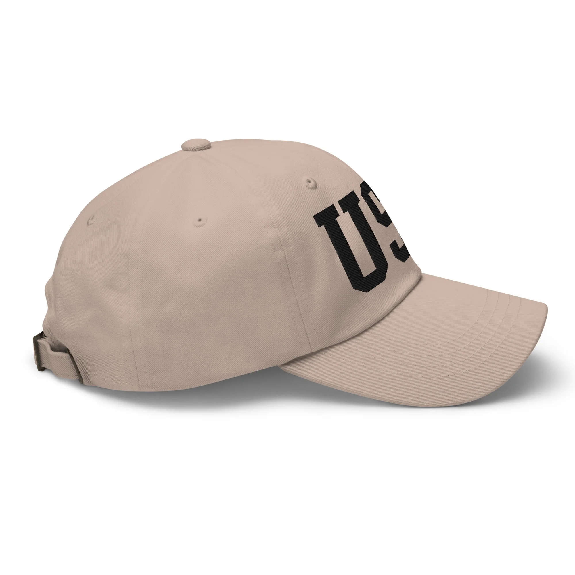 Dad Hat - Black Embroidered 3-D Puff USA Text - Image 53