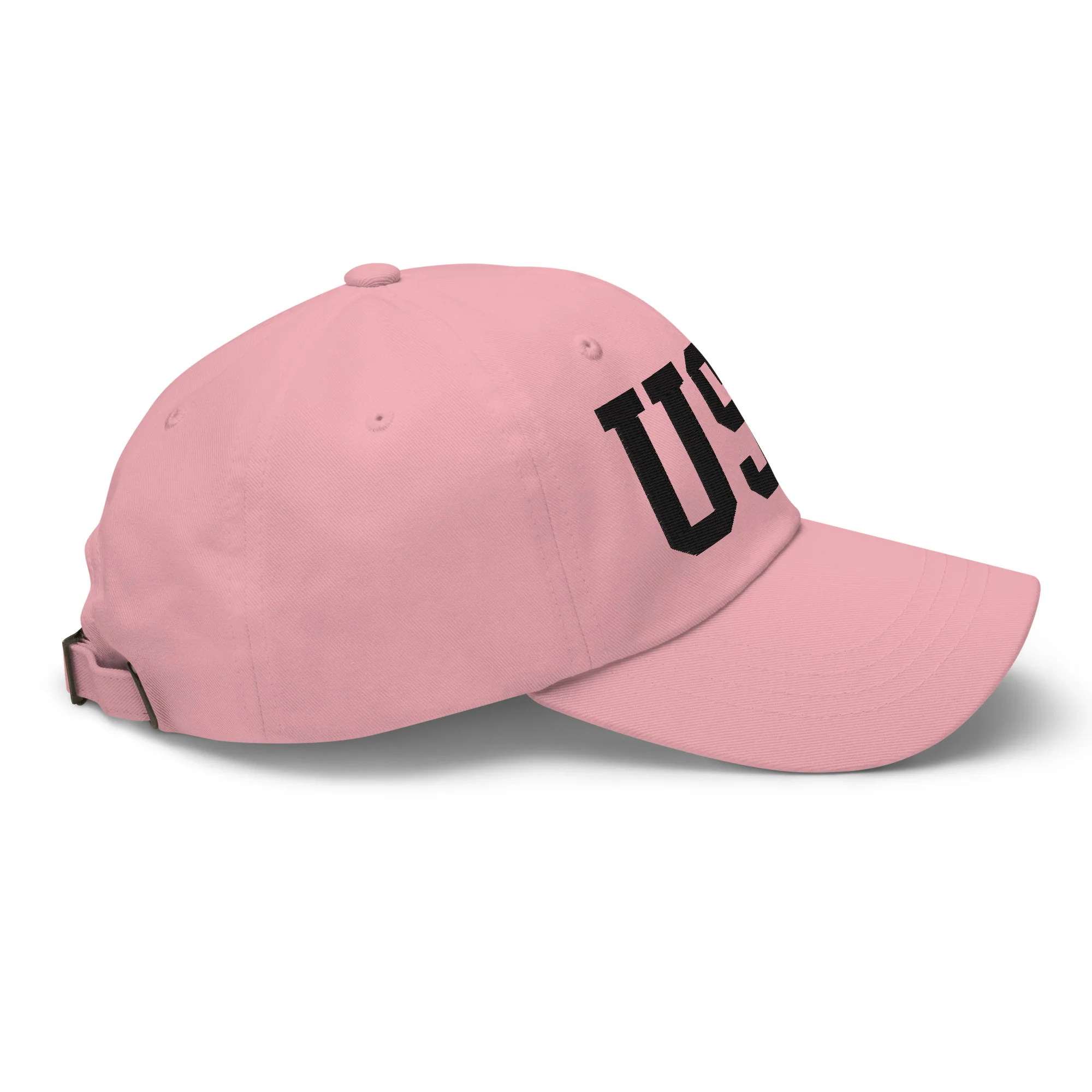 Dad Hat - Black Embroidered 3-D Puff USA Text - Image 59