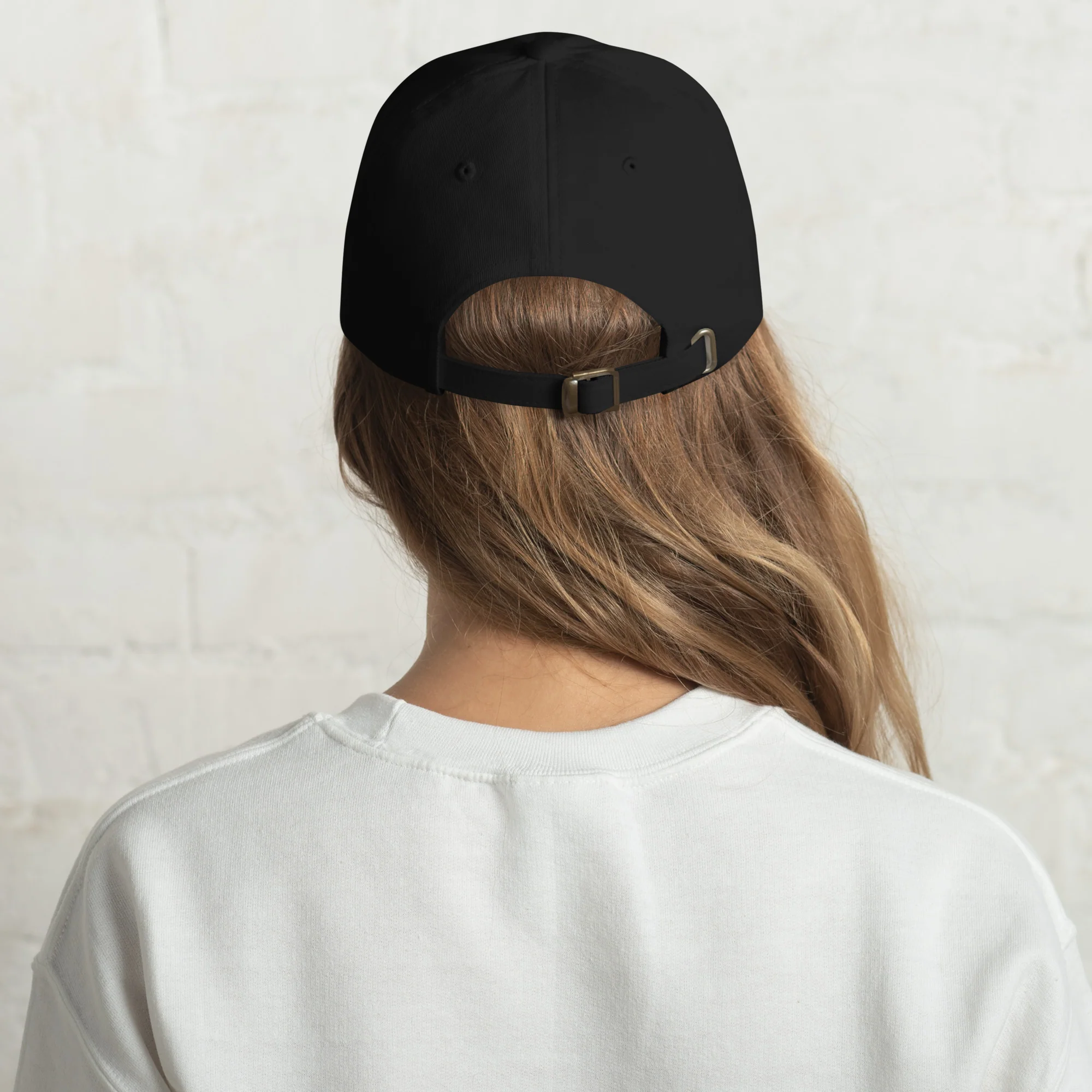 Dad Hat - Black Embroidered 3-D Puff USA Text - Image 6