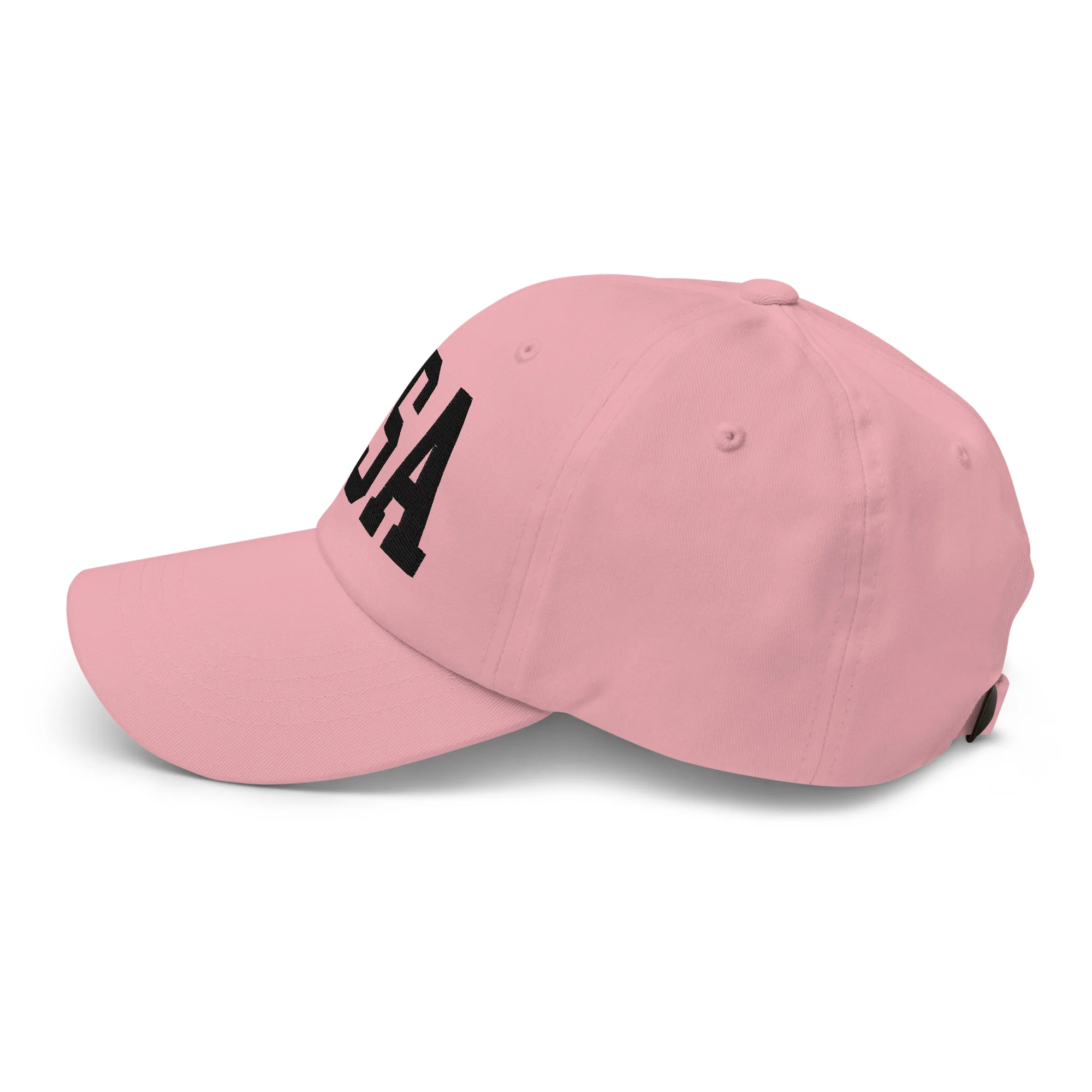 Dad Hat - Black Embroidered 3-D Puff USA Text - Image 61