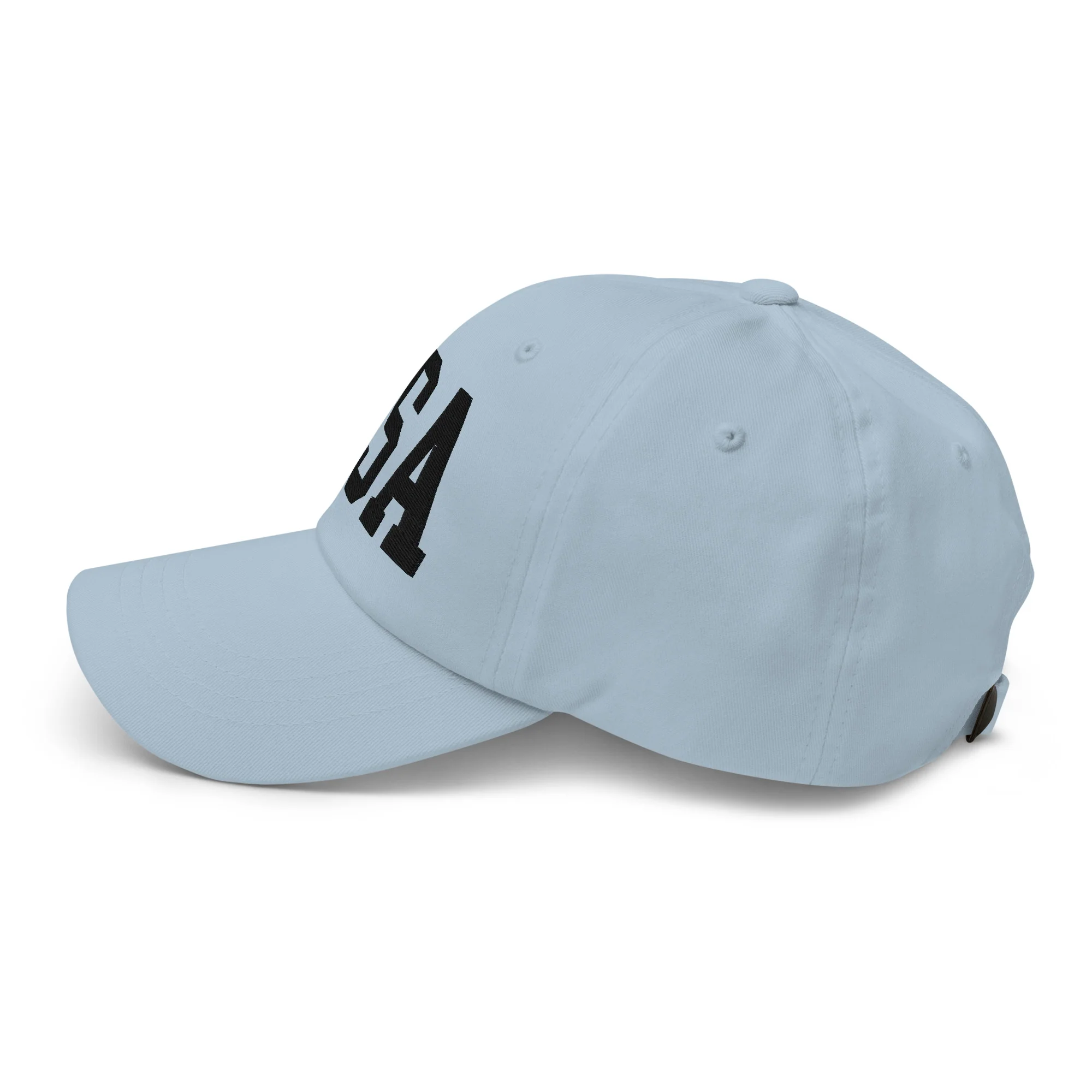 Dad Hat - Black Embroidered 3-D Puff USA Text - Image 67