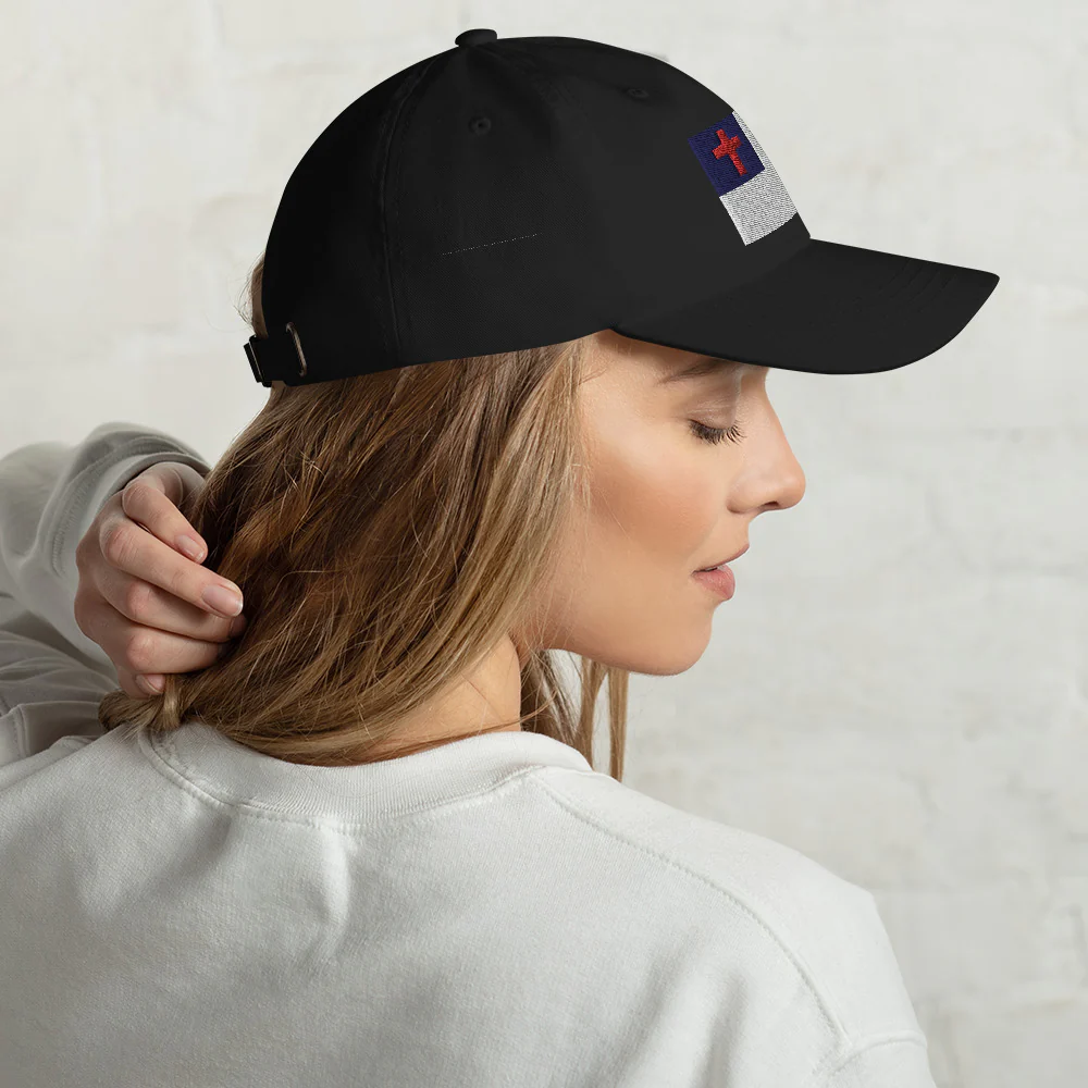 Dad Hat - Christian Flag (Embroidered Flag) - Image 4