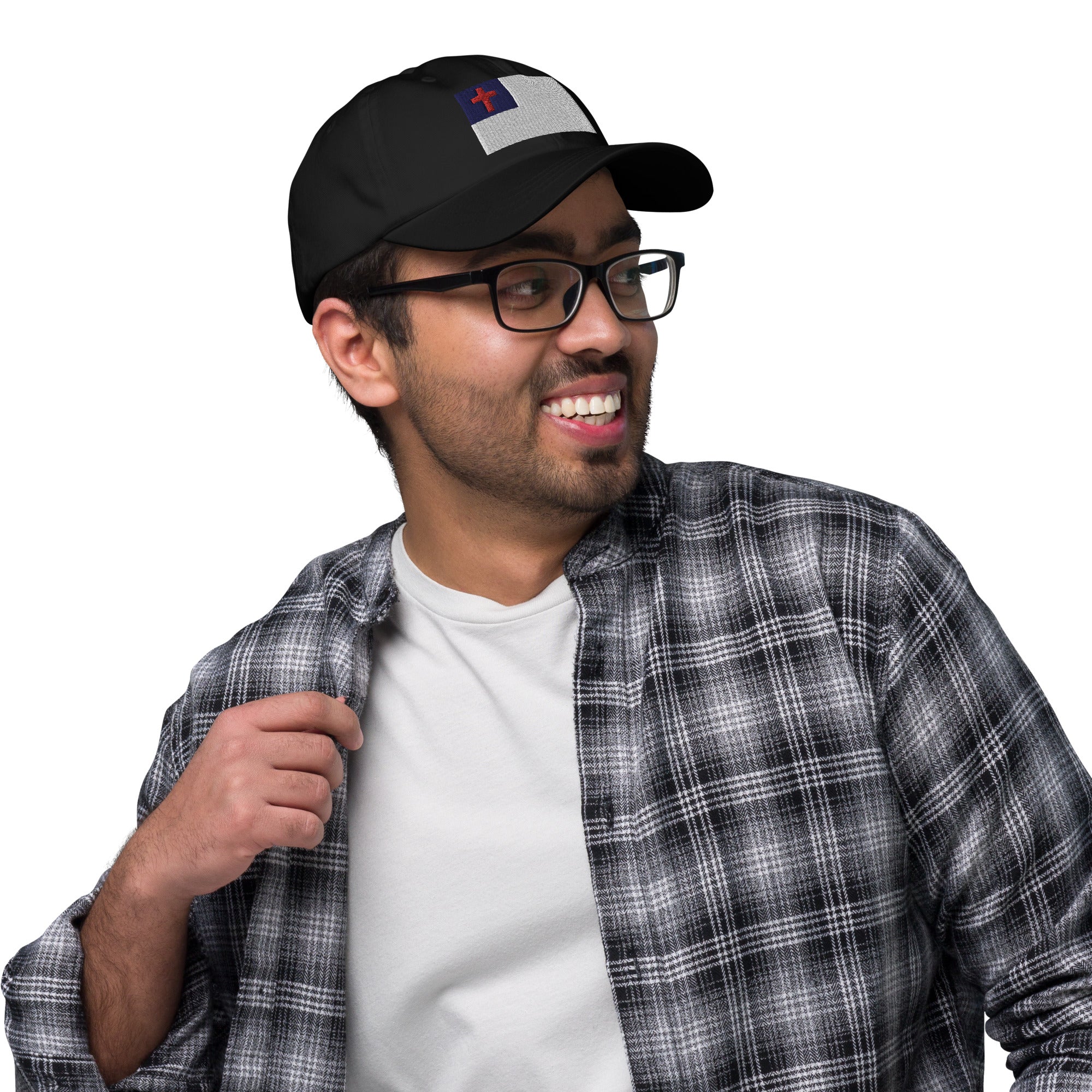 Dad Hat - Christian Flag (Embroidered Flag) - Image 6