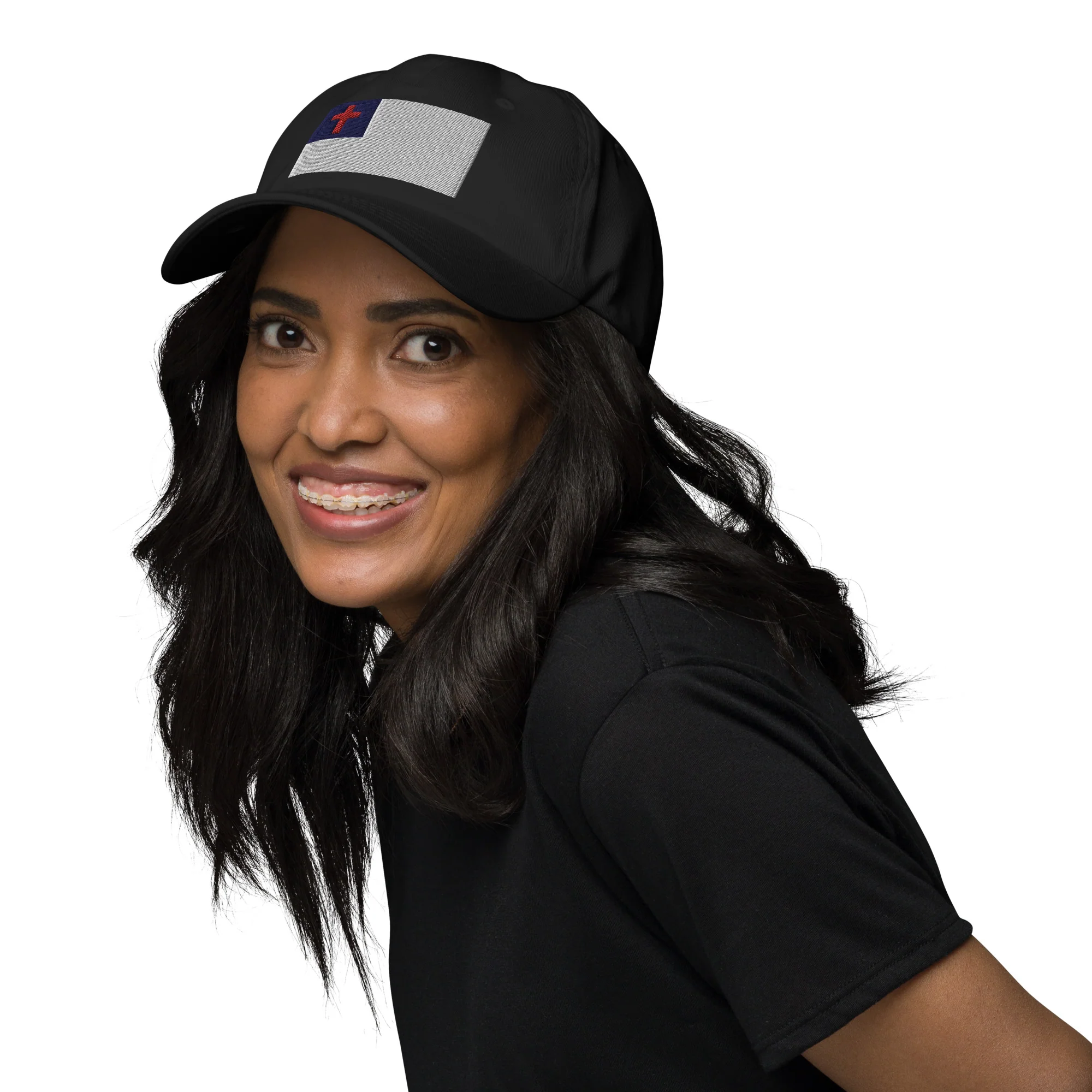 Dad Hat - Christian Flag (Embroidered Flag) - Image 7