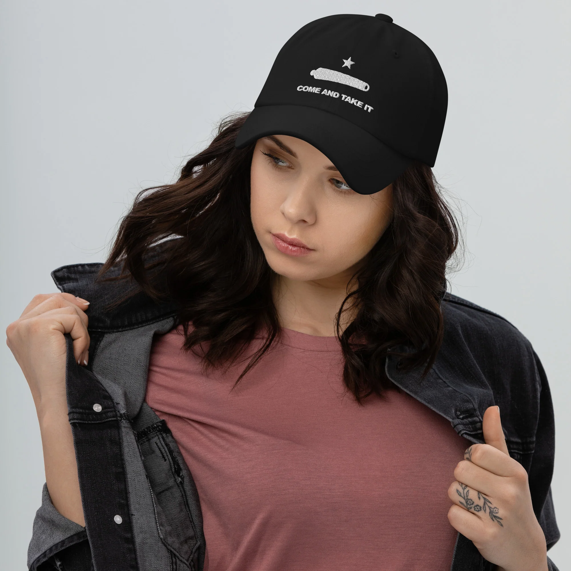 Dad Hat - Come And Take It (White Embroidered) - Image 8