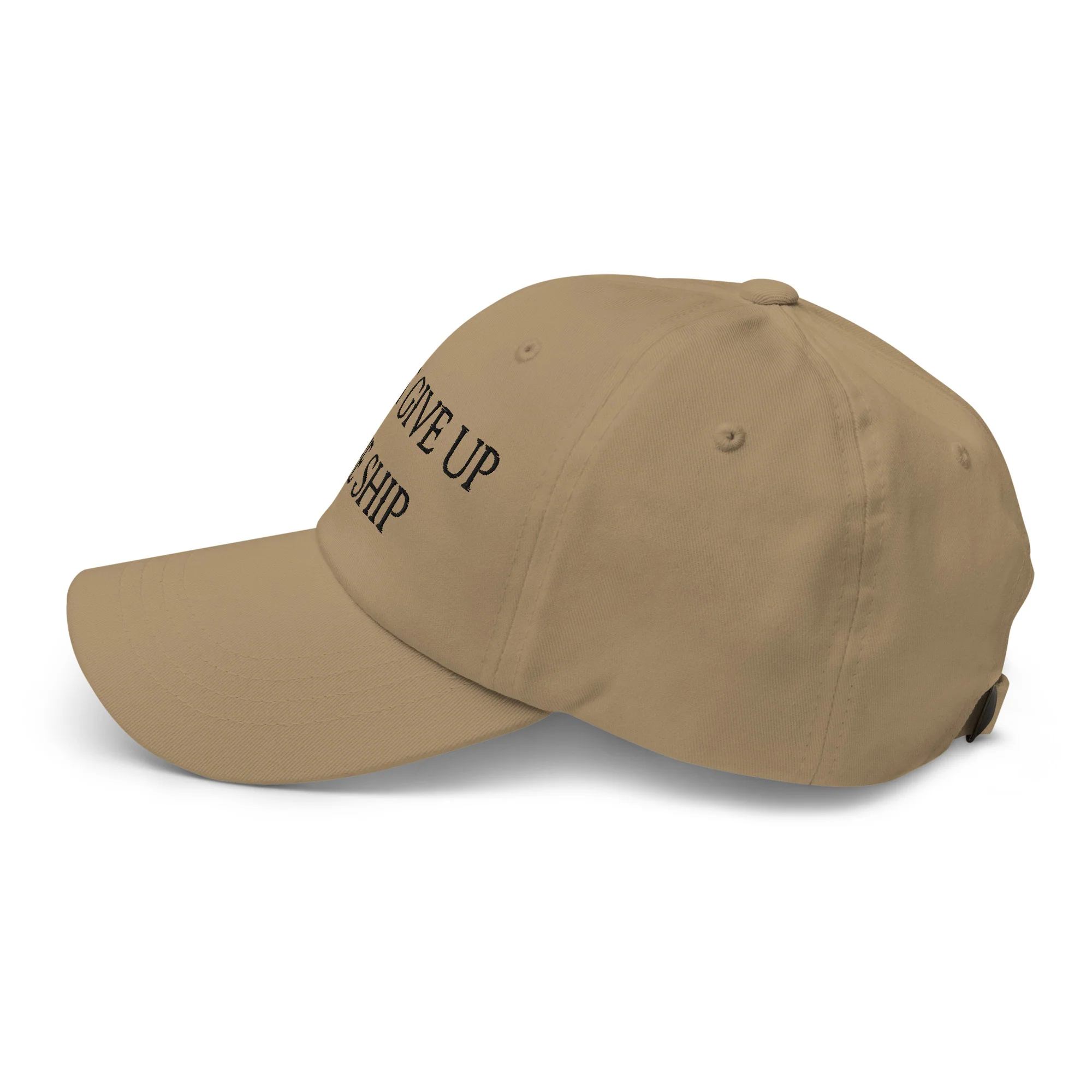 Dad Hat - Dont Give Up The Ship (Black Embroidered) - Image 18