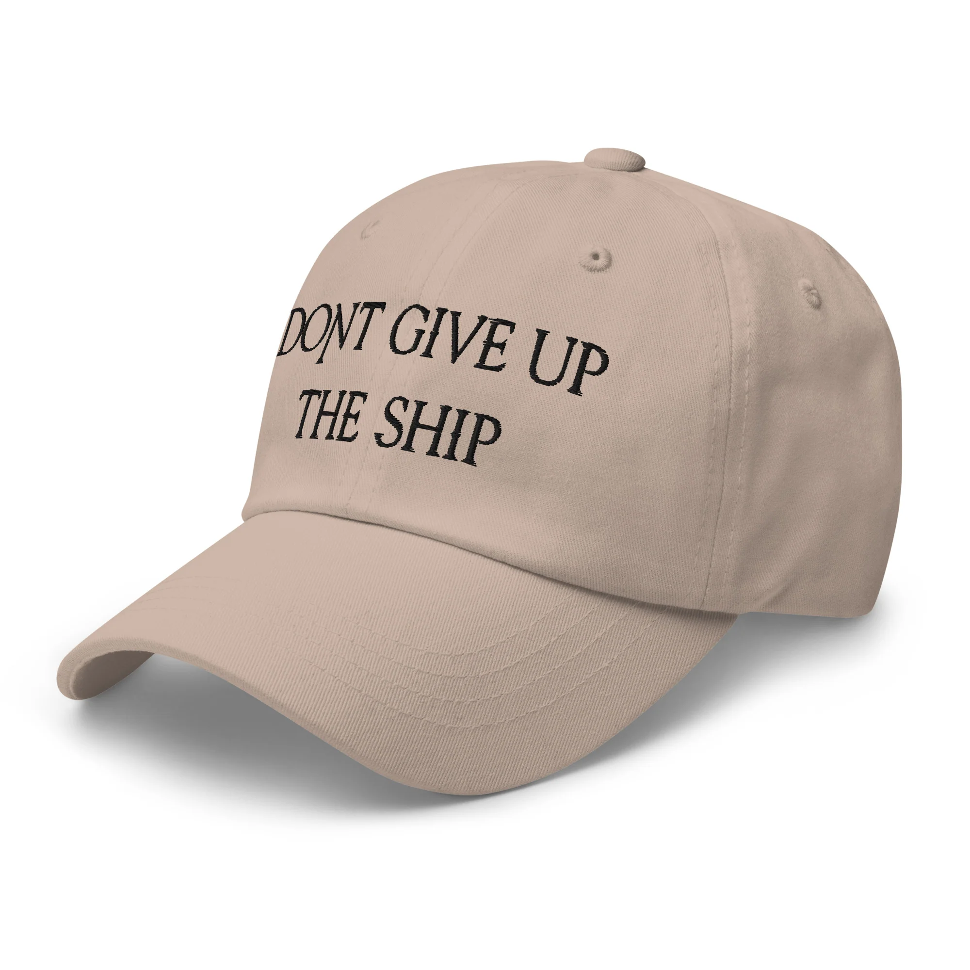 Dad Hat - Dont Give Up The Ship (Black Embroidered) - Image 21