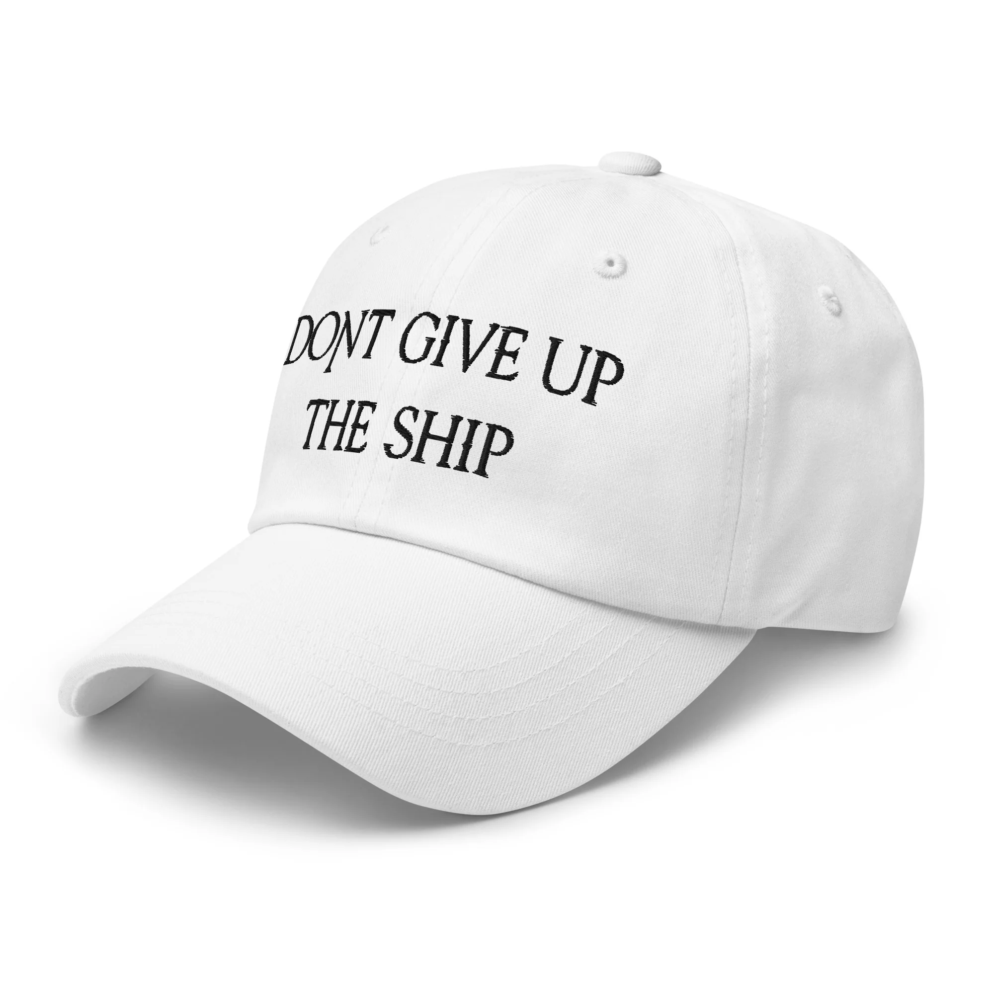 Dad Hat - Dont Give Up The Ship (Black Embroidered) - Image 39