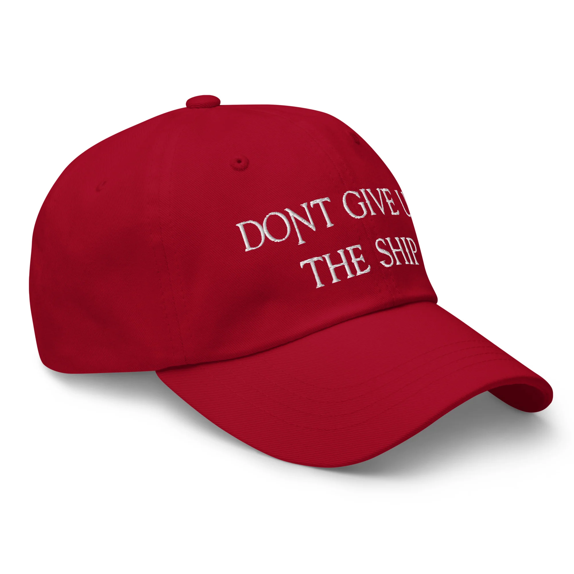 Dad Hat - Dont Give Up The Ship (White Embroidered) - Image 22