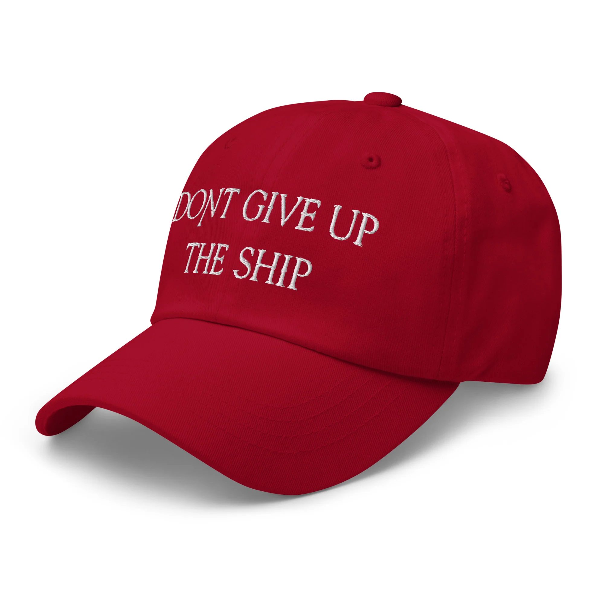 Dad Hat - Dont Give Up The Ship (White Embroidered) - Image 23