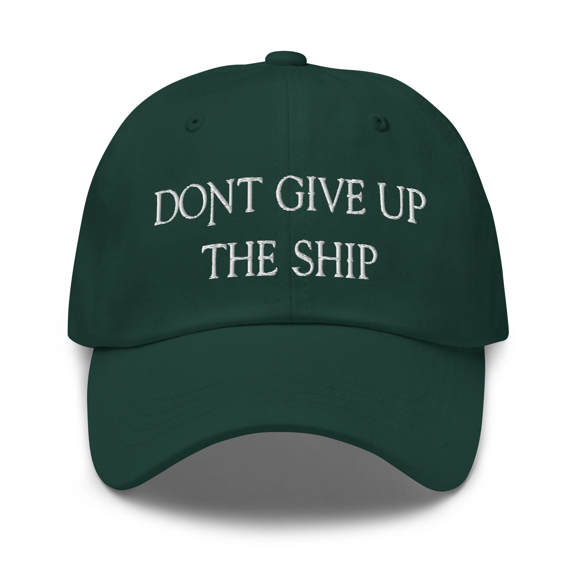 Dad Hat - Dont Give Up The Ship (White Embroidered) - Image 27