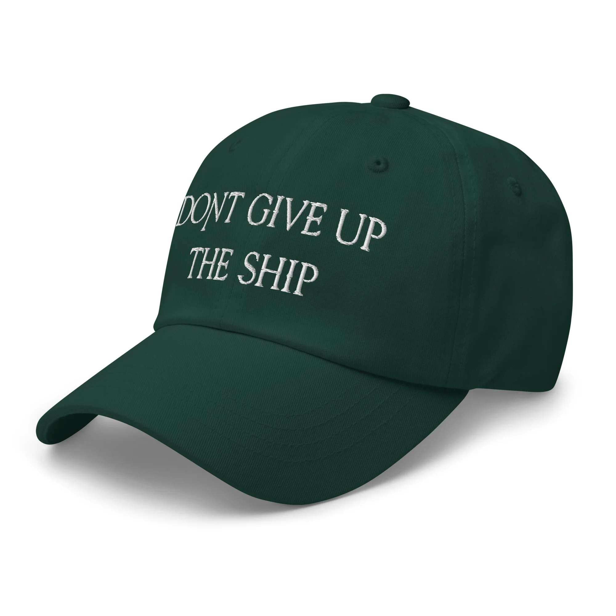 Dad Hat - Dont Give Up The Ship (White Embroidered) - Image 29