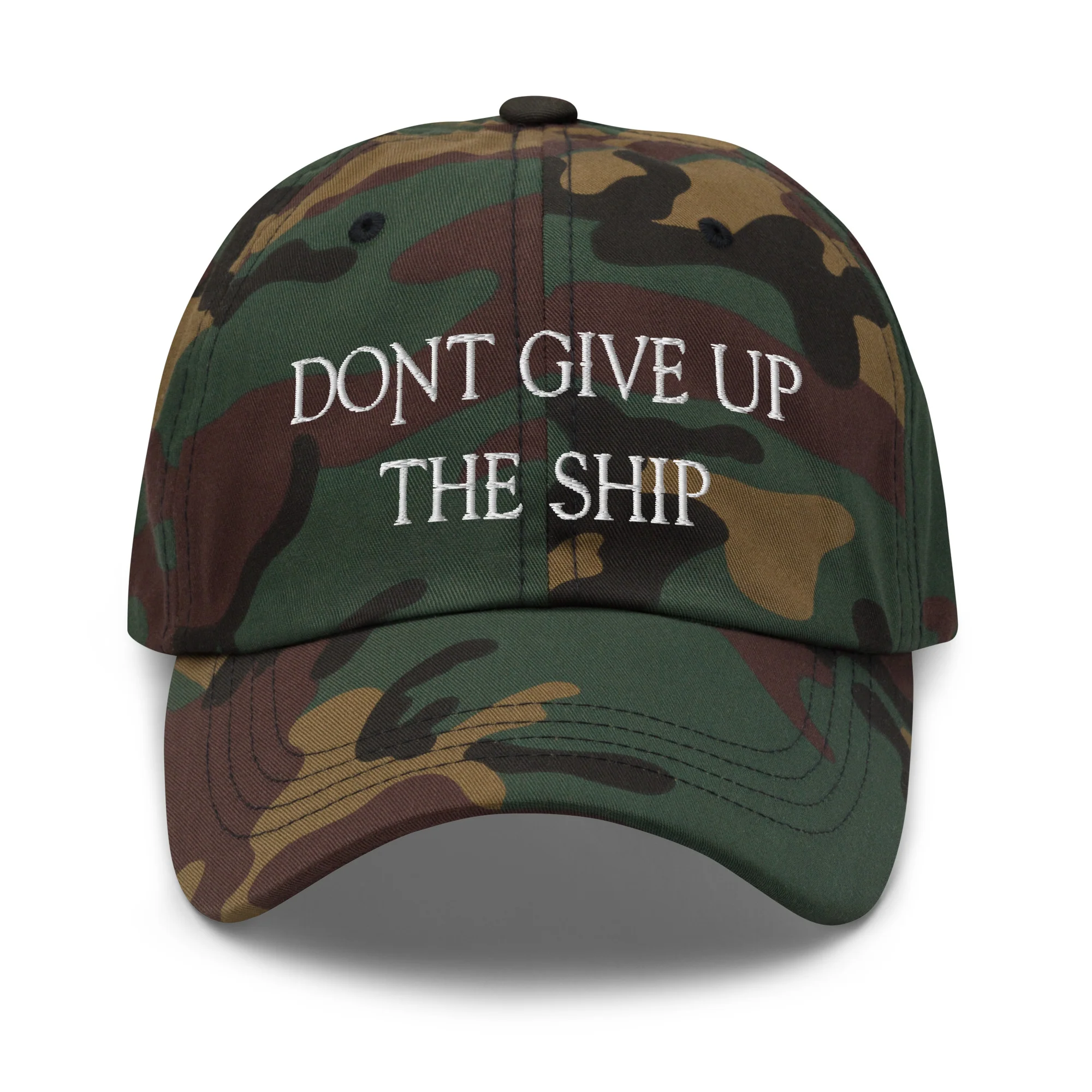 Dad Hat - Dont Give Up The Ship (White Embroidered) - Image 39