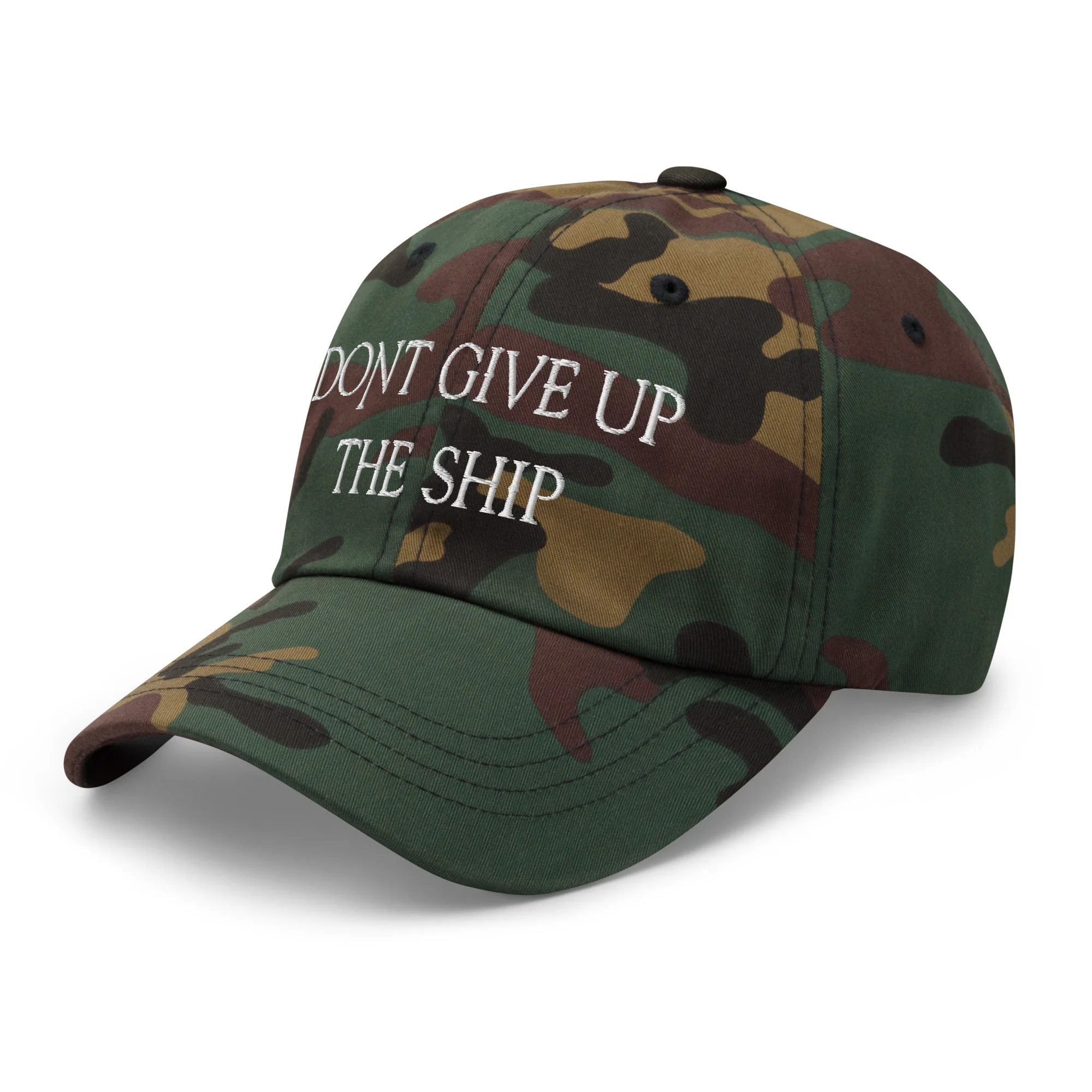 Dad Hat - Dont Give Up The Ship (White Embroidered) - Image 41