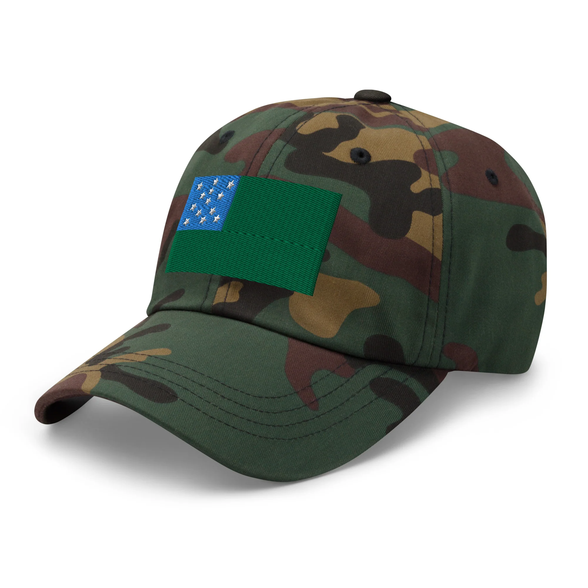 Dad Hat - Green Mountain Boys Flag (Embroidered Flag) - Image 42