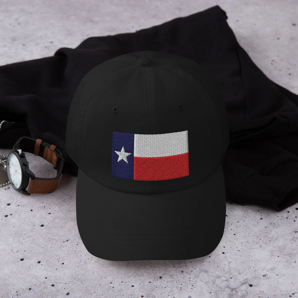 Dad Hat - Texas State Flag (Embroidered Flag) - Image 10