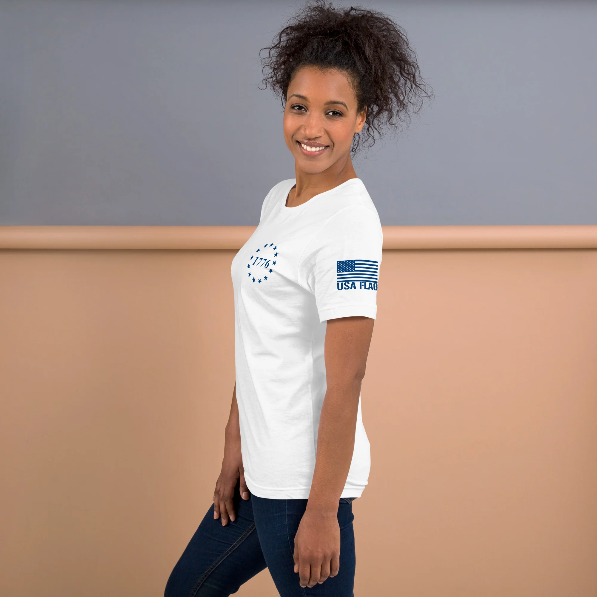 50-Star American Flag T-Shirt | Durable & Vibrant | DTF Printing - Image 15