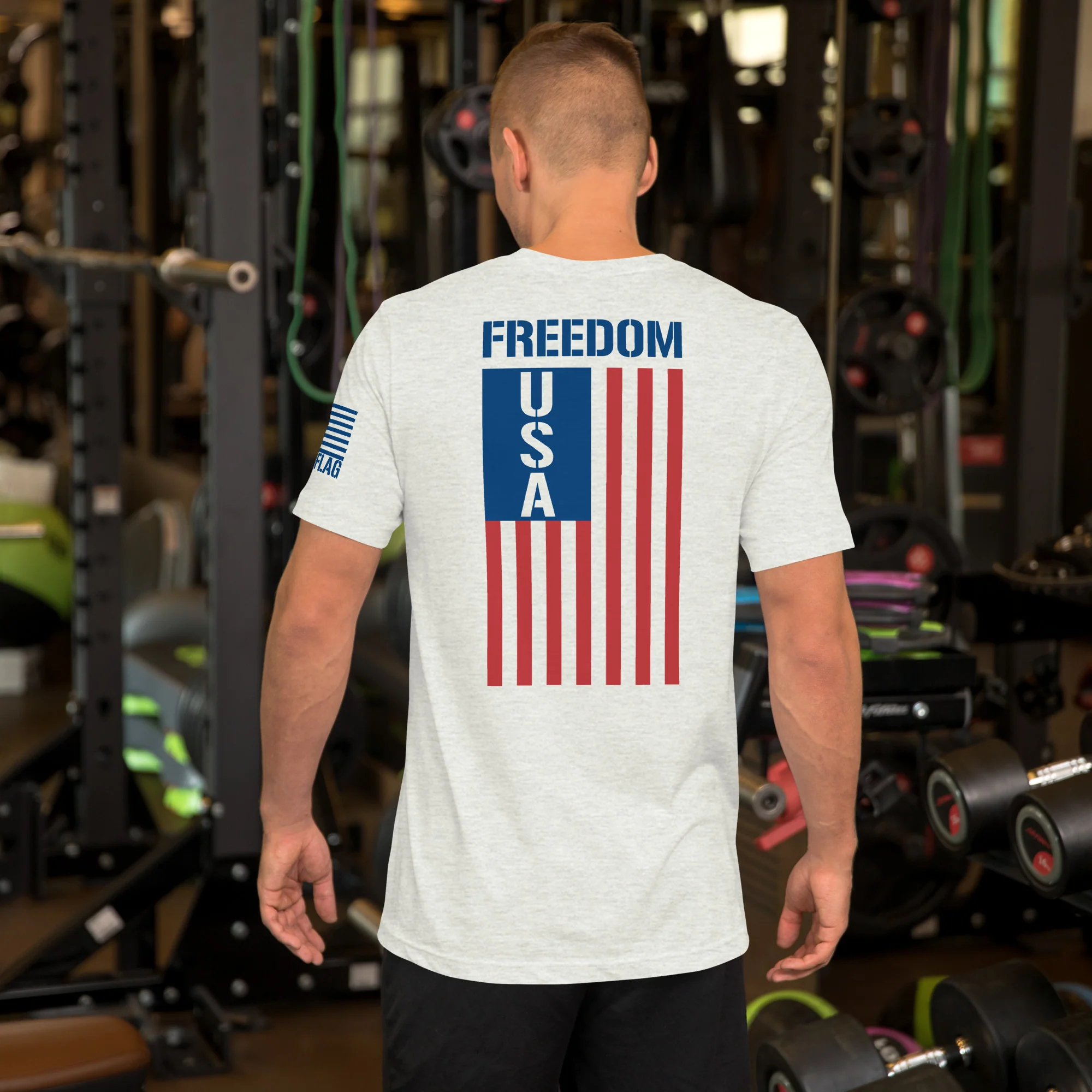 Freedom USA Flag T-Shirt | Durable, Vibrant Design | DTF Printing - Image 5