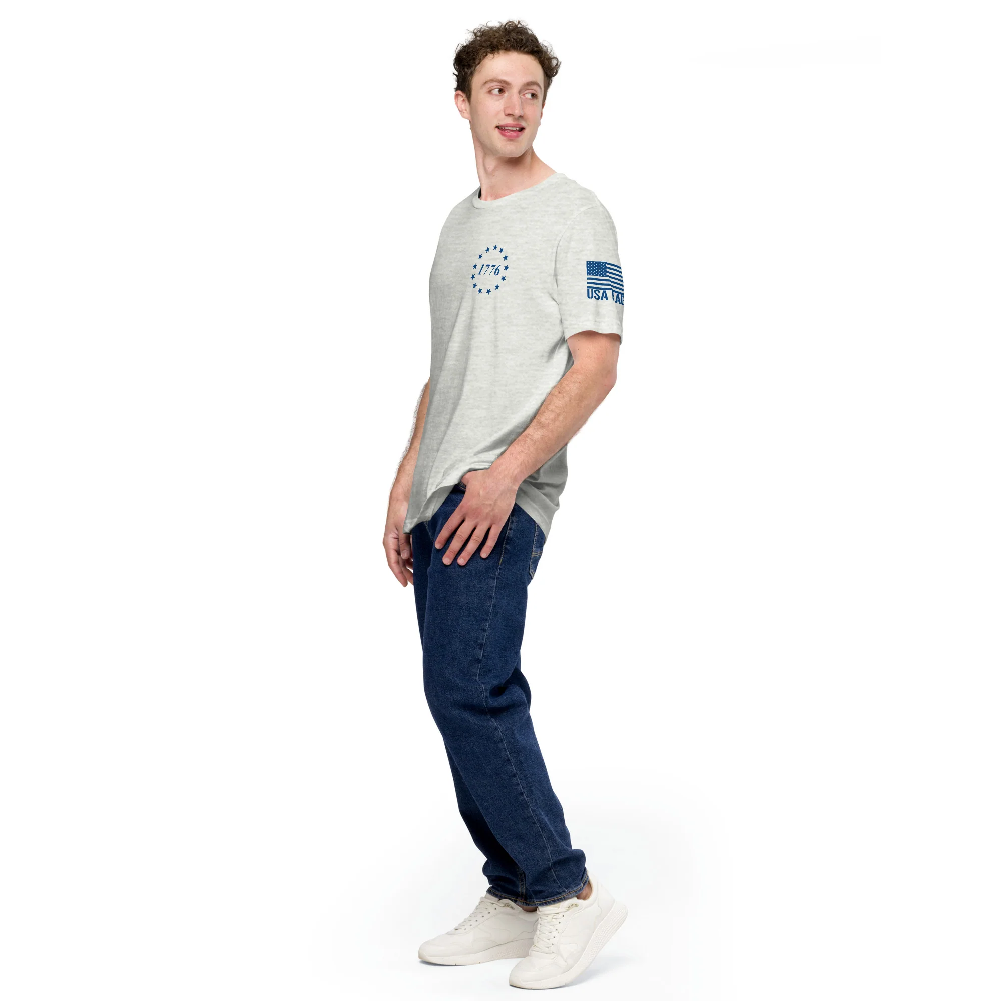 Freedom USA Flag T-Shirt | Durable, Vibrant Design | DTF Printing - Image 8
