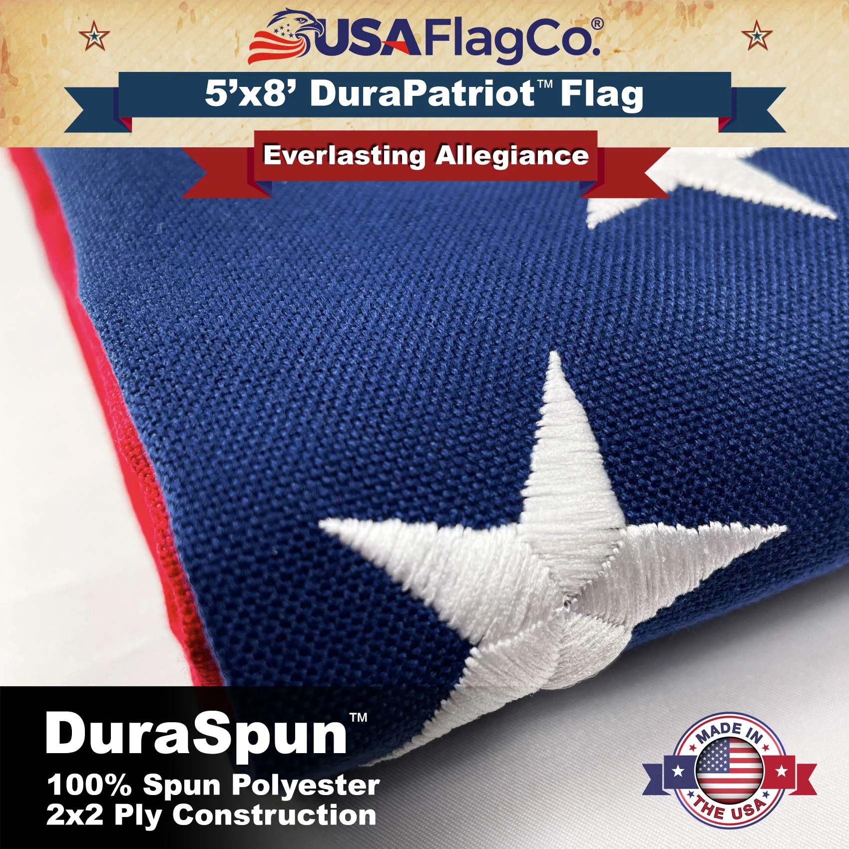 DuraPatriot™ 5x8 American Flag - Image 5