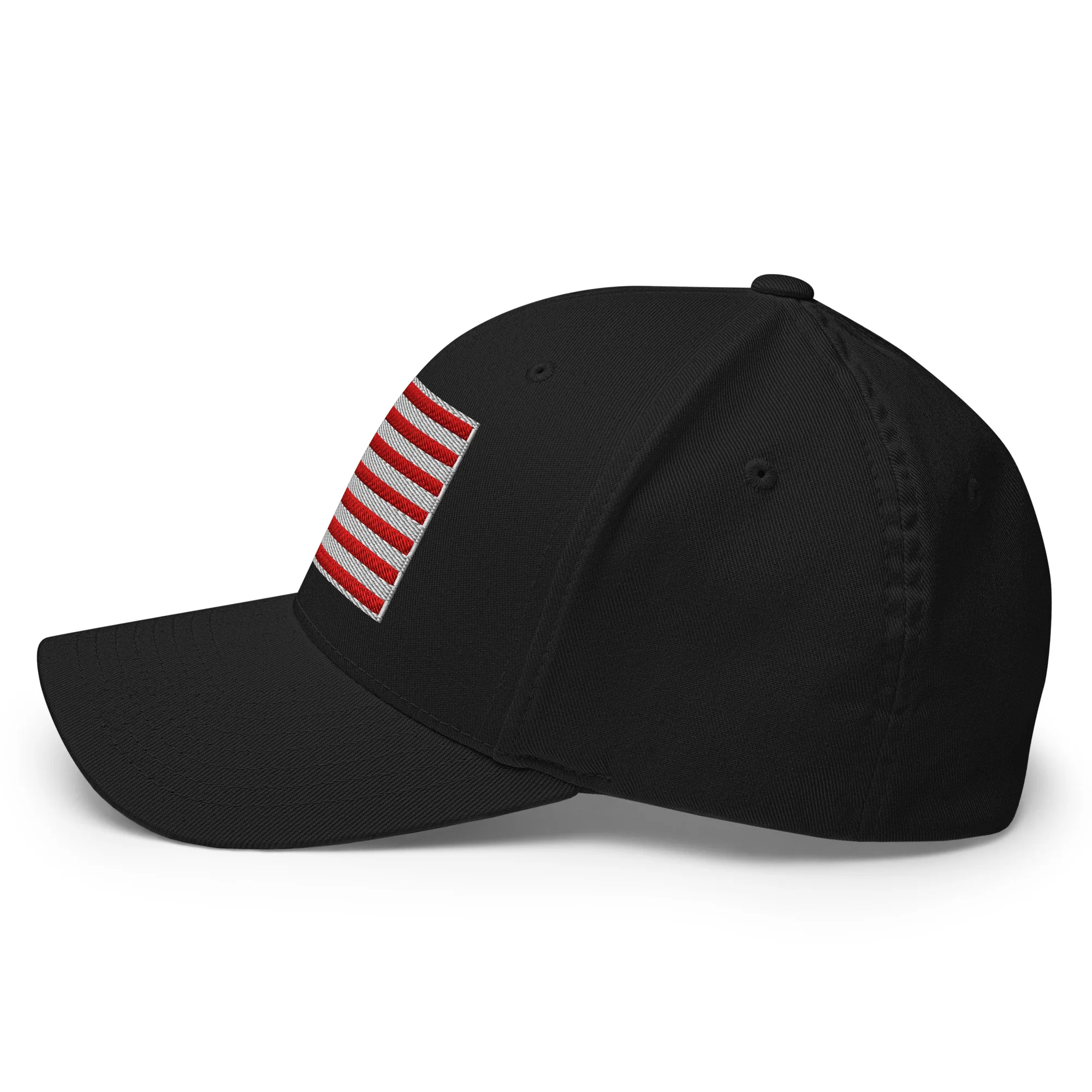 Stretch Fit Cap | Fully Embroidered American Flag Hat - Image 16