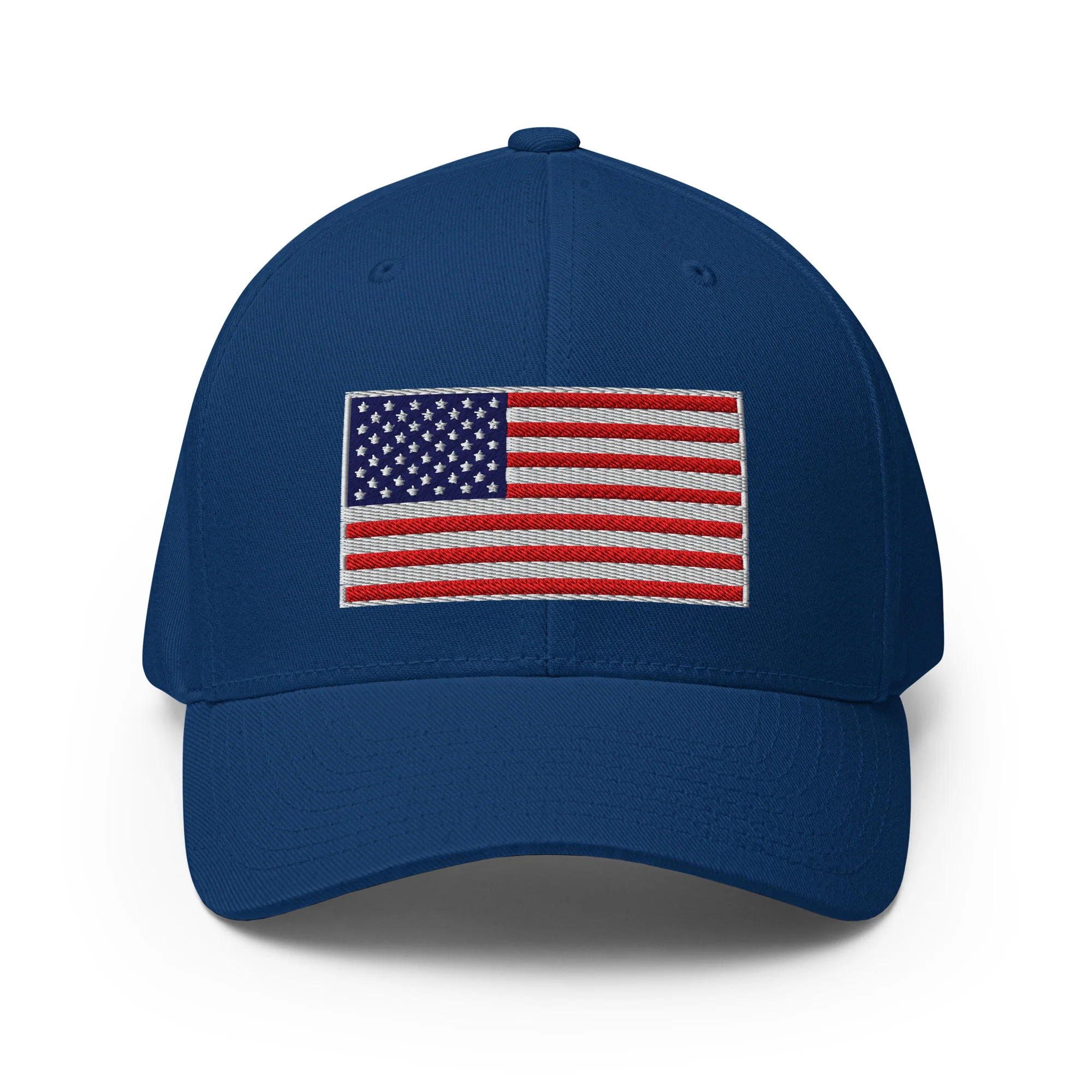 Stretch Fit Cap | Fully Embroidered American Flag Hat - Image 21
