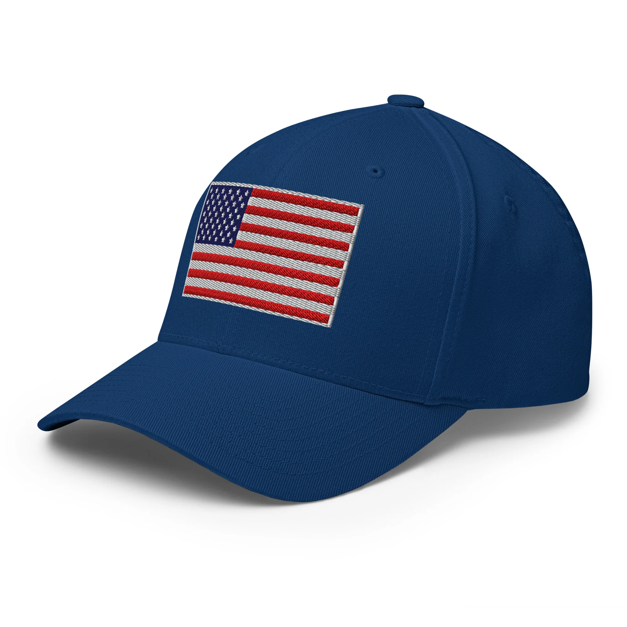 Stretch Fit Cap | Fully Embroidered American Flag Hat - Image 24