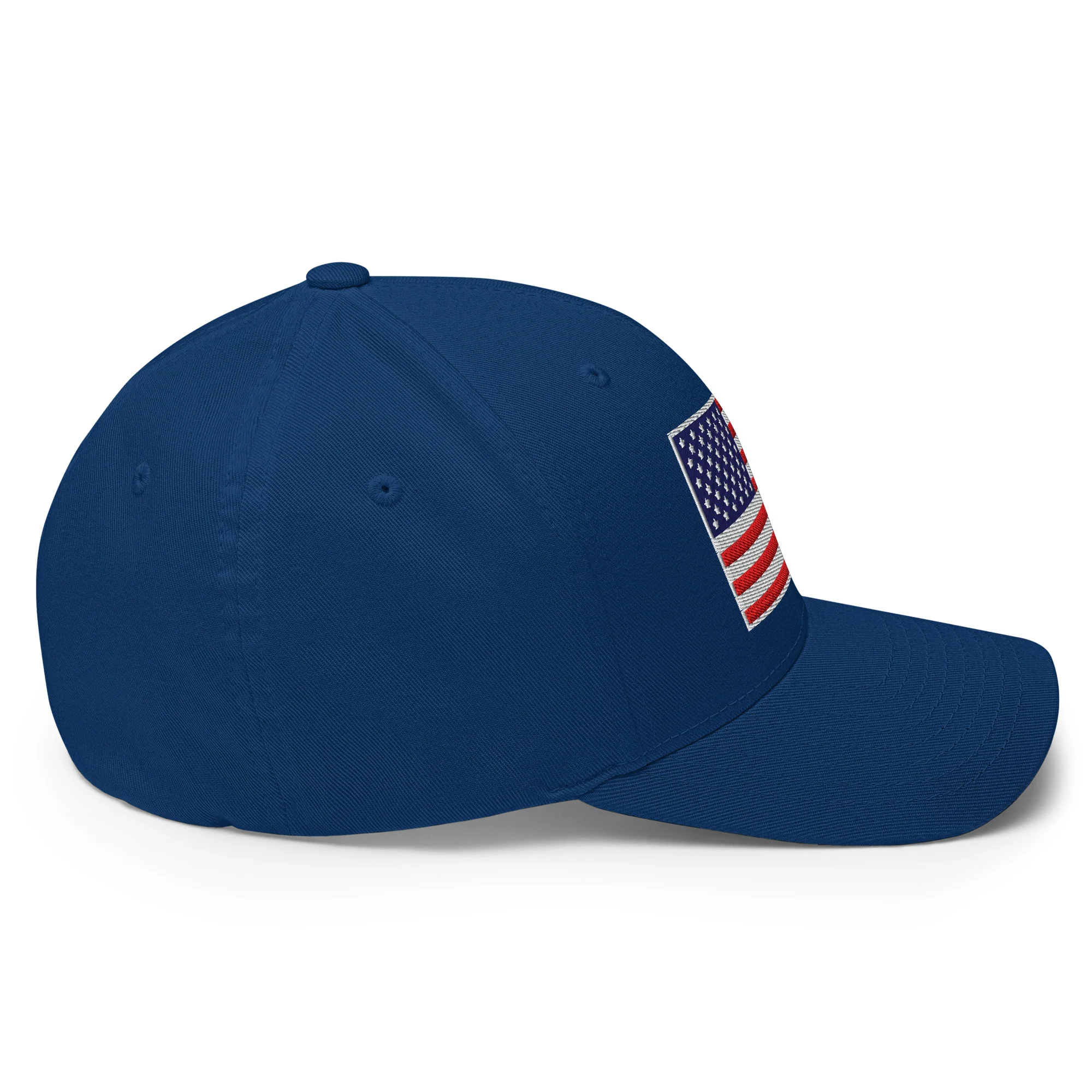 Stretch Fit Cap | Fully Embroidered American Flag Hat - Image 25