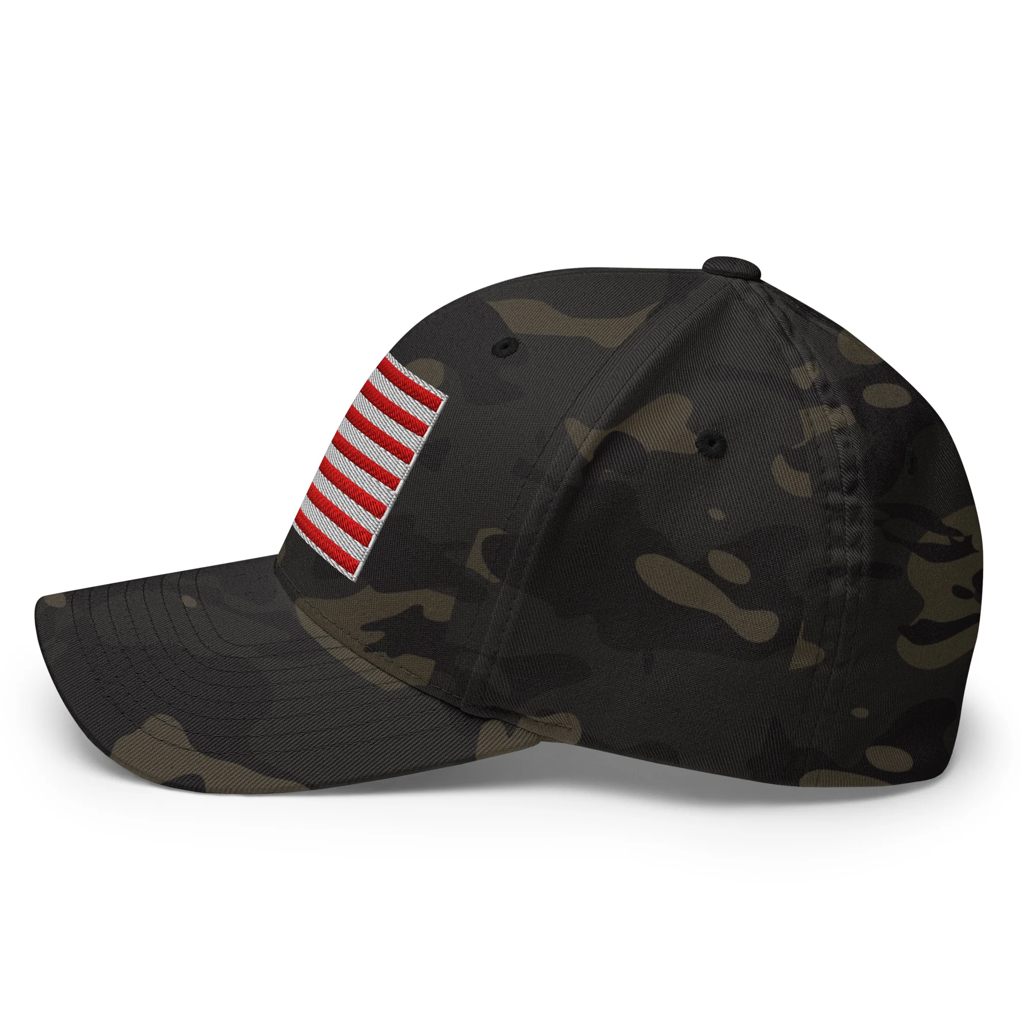 Stretch Fit Cap | Fully Embroidered American Flag Hat - Image 3