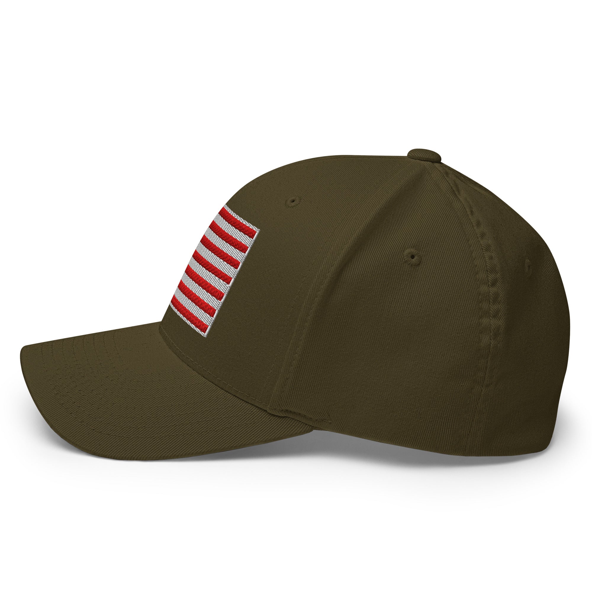 Stretch Fit Cap | Fully Embroidered American Flag Hat - Image 37
