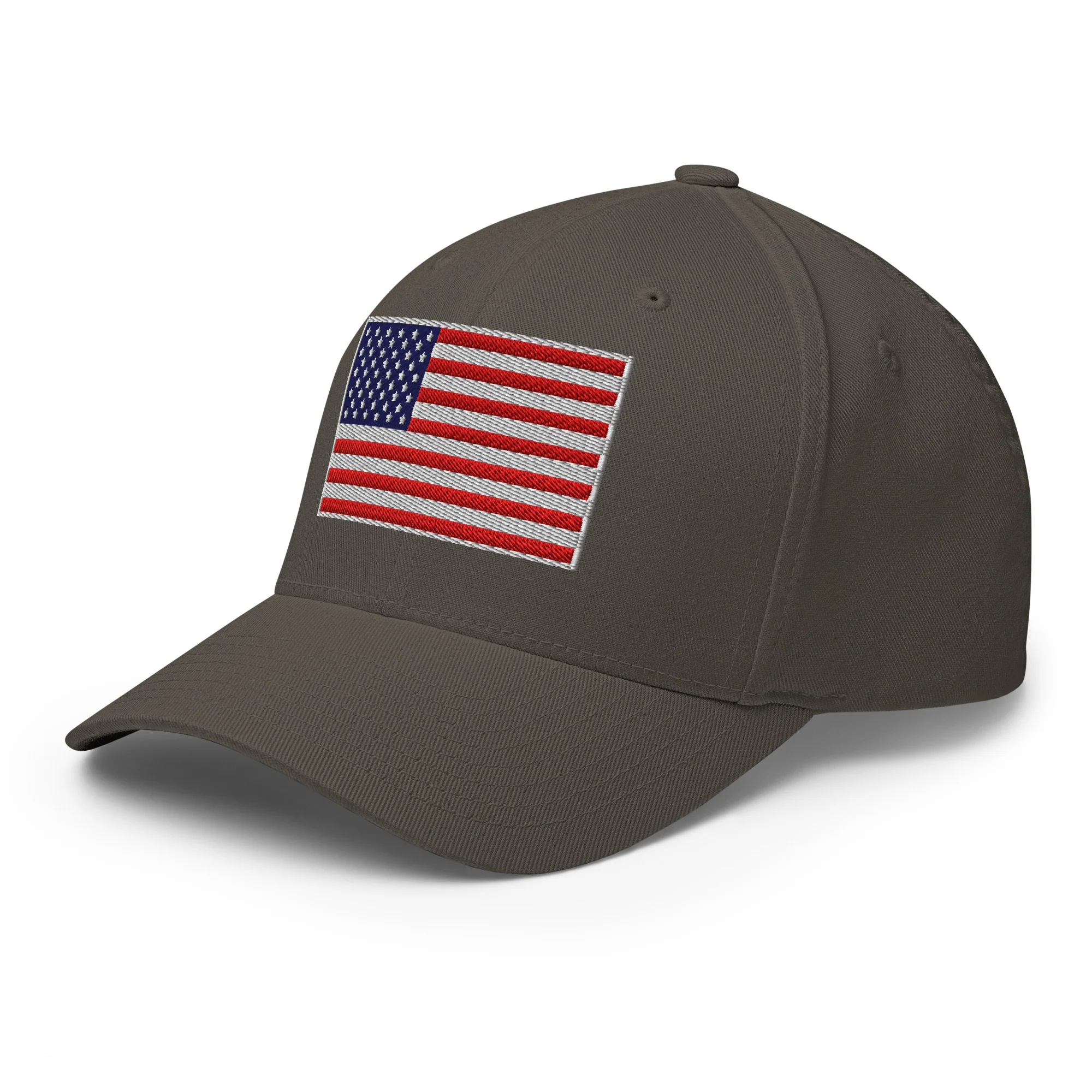 Stretch Fit Cap | Fully Embroidered American Flag Hat - Image 45