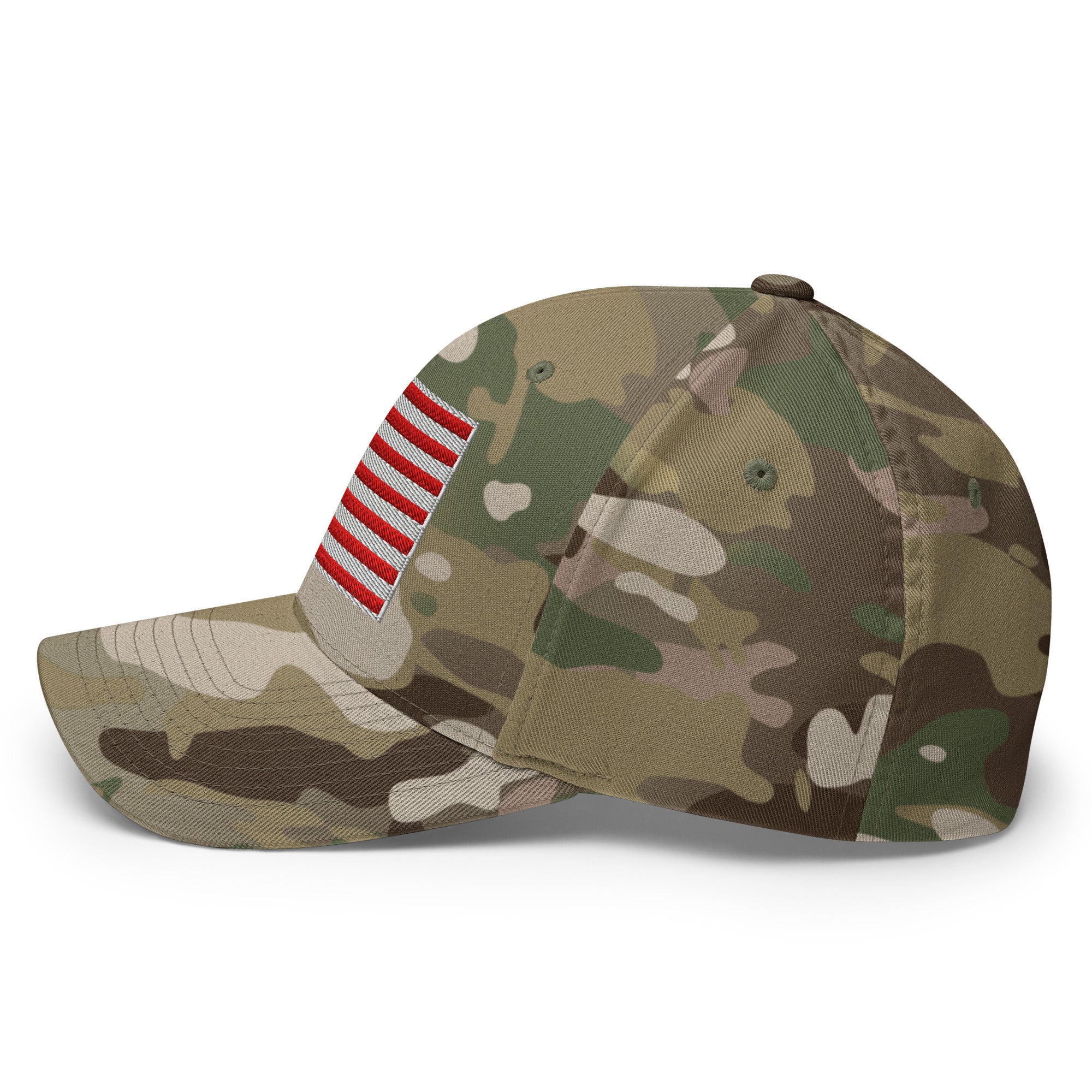 Stretch Fit Cap | Fully Embroidered American Flag Hat - Image 51