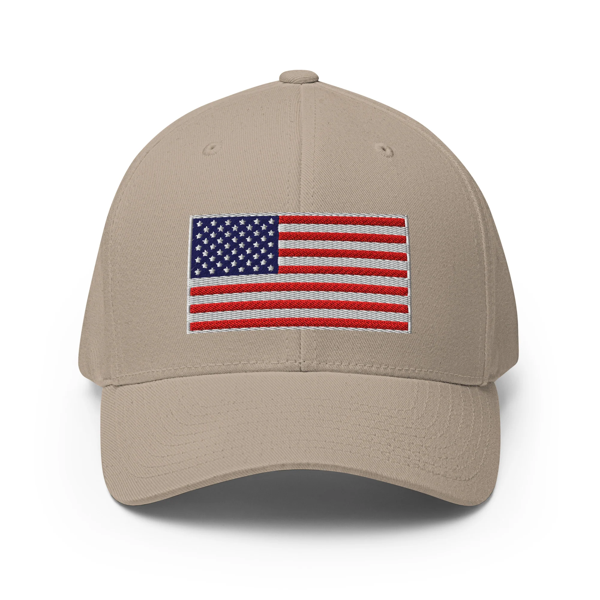 Stretch Fit Cap | Fully Embroidered American Flag Hat - Image 63