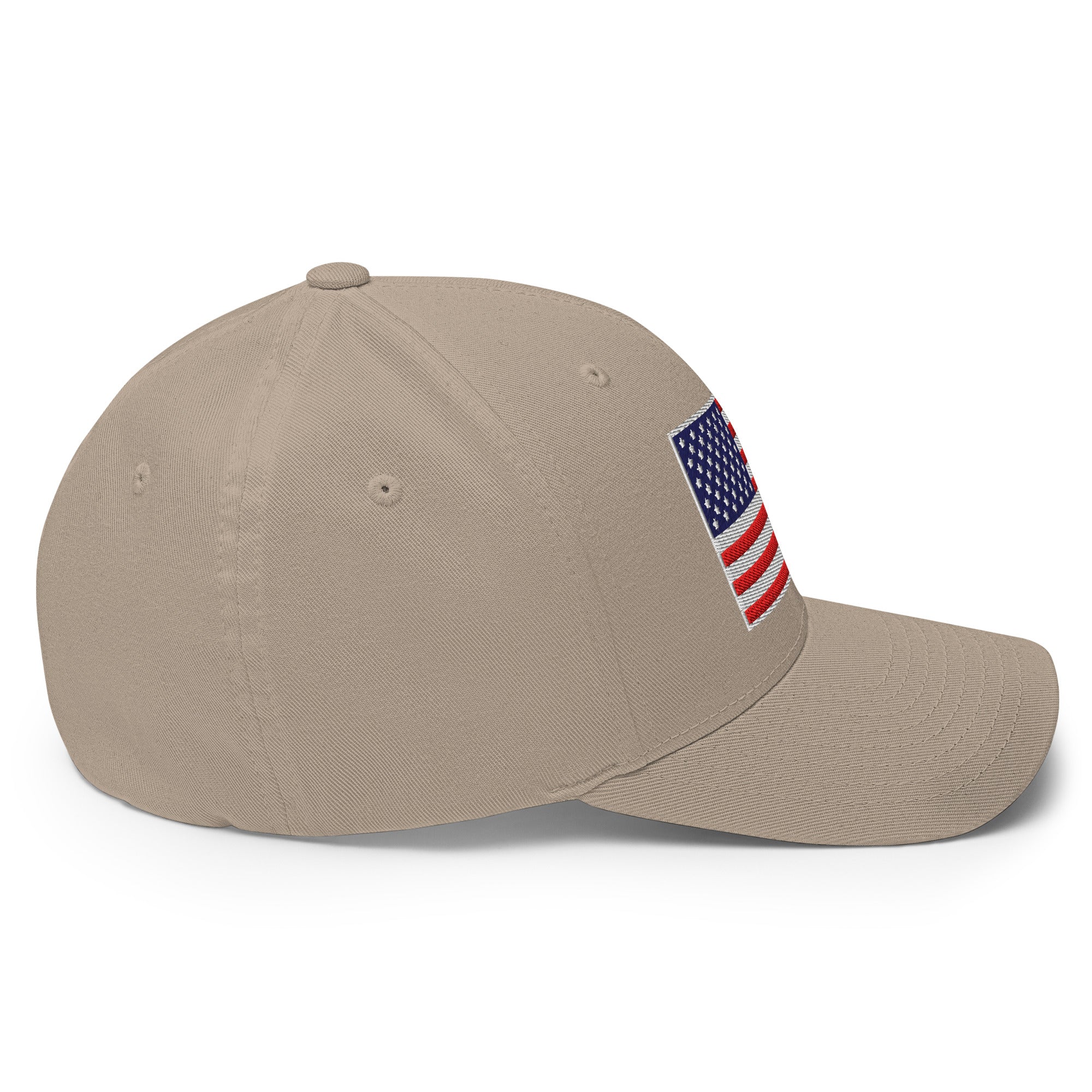 Stretch Fit Cap | Fully Embroidered American Flag Hat - Image 67