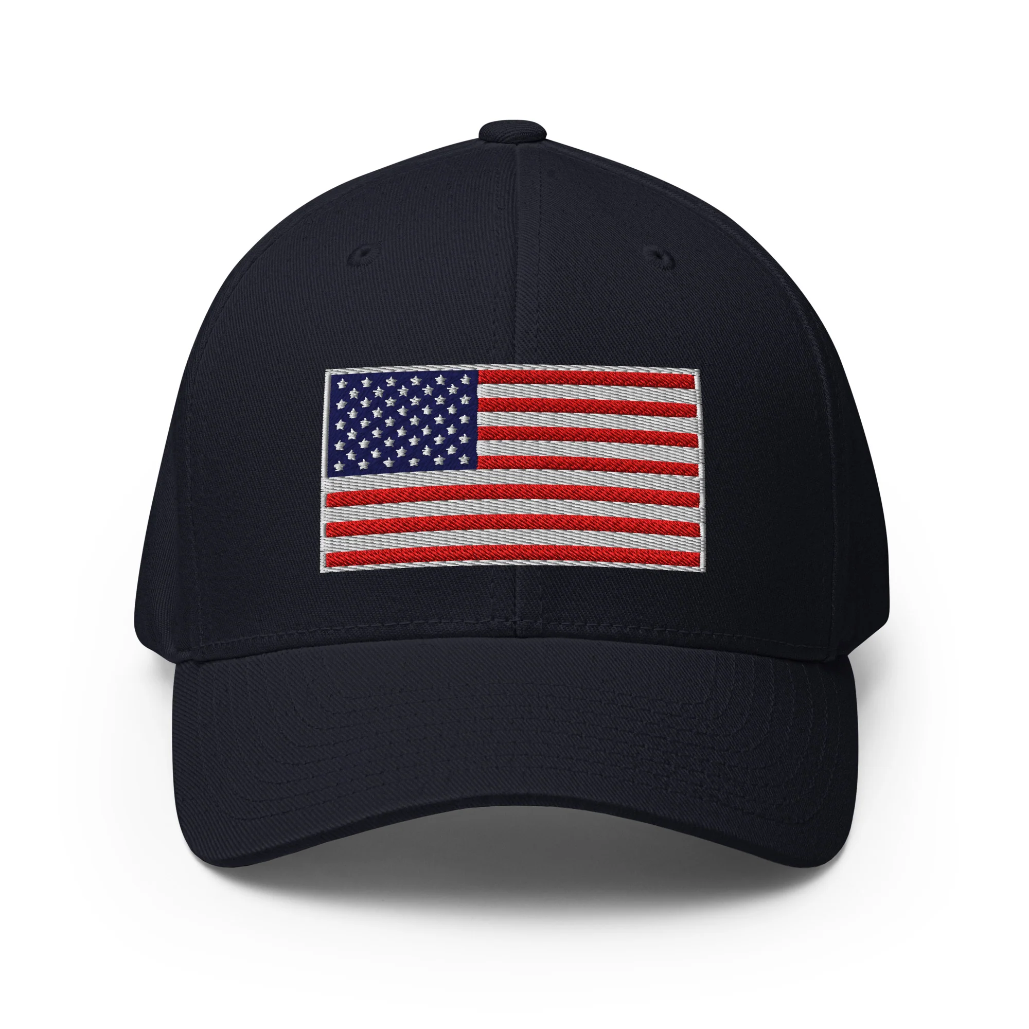 Stretch Fit Cap | Fully Embroidered American Flag Hat - Image 8