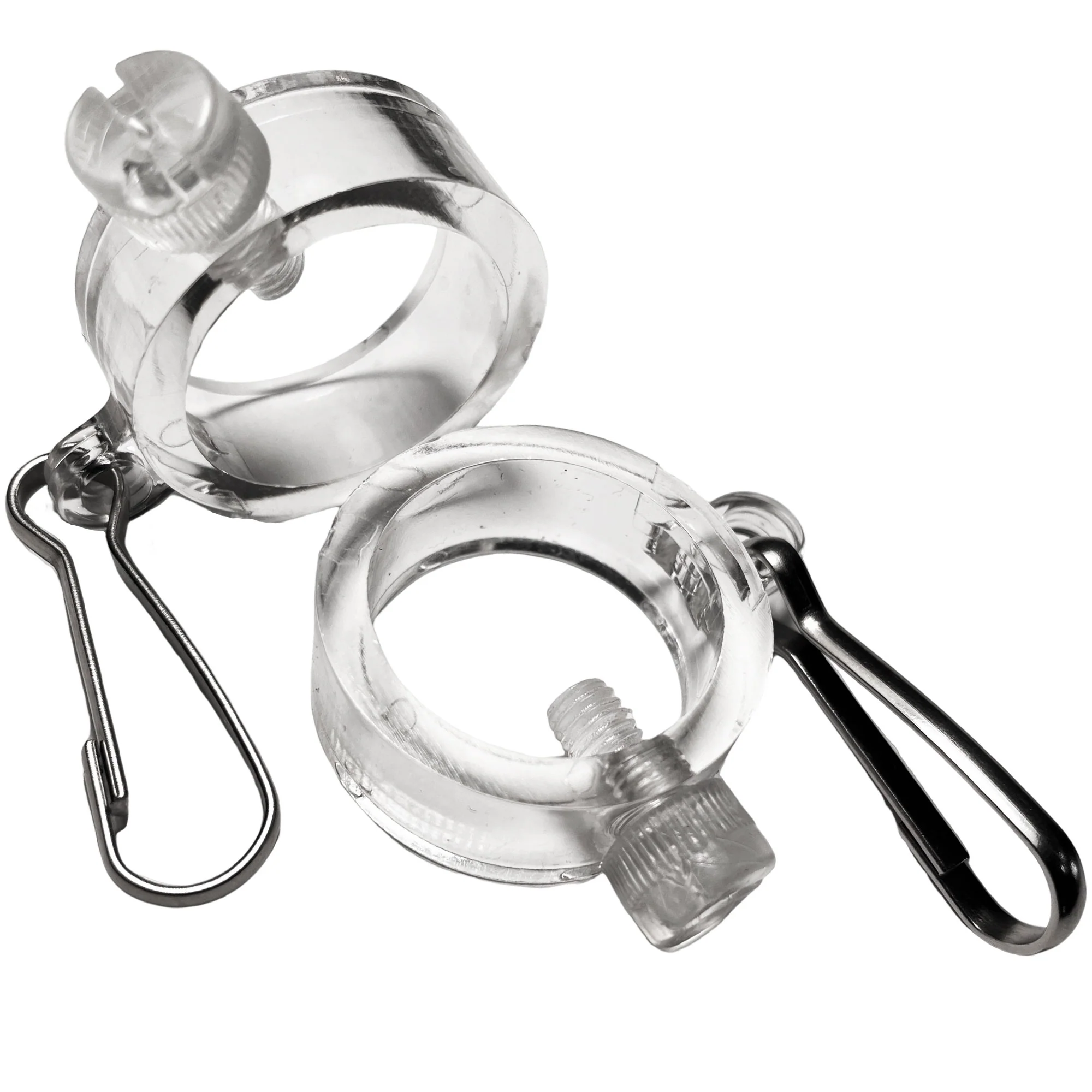 EZ-Snap™ Flag Fasteners - 2 Clear Pieces (1" Inch Diameter) - Image 2