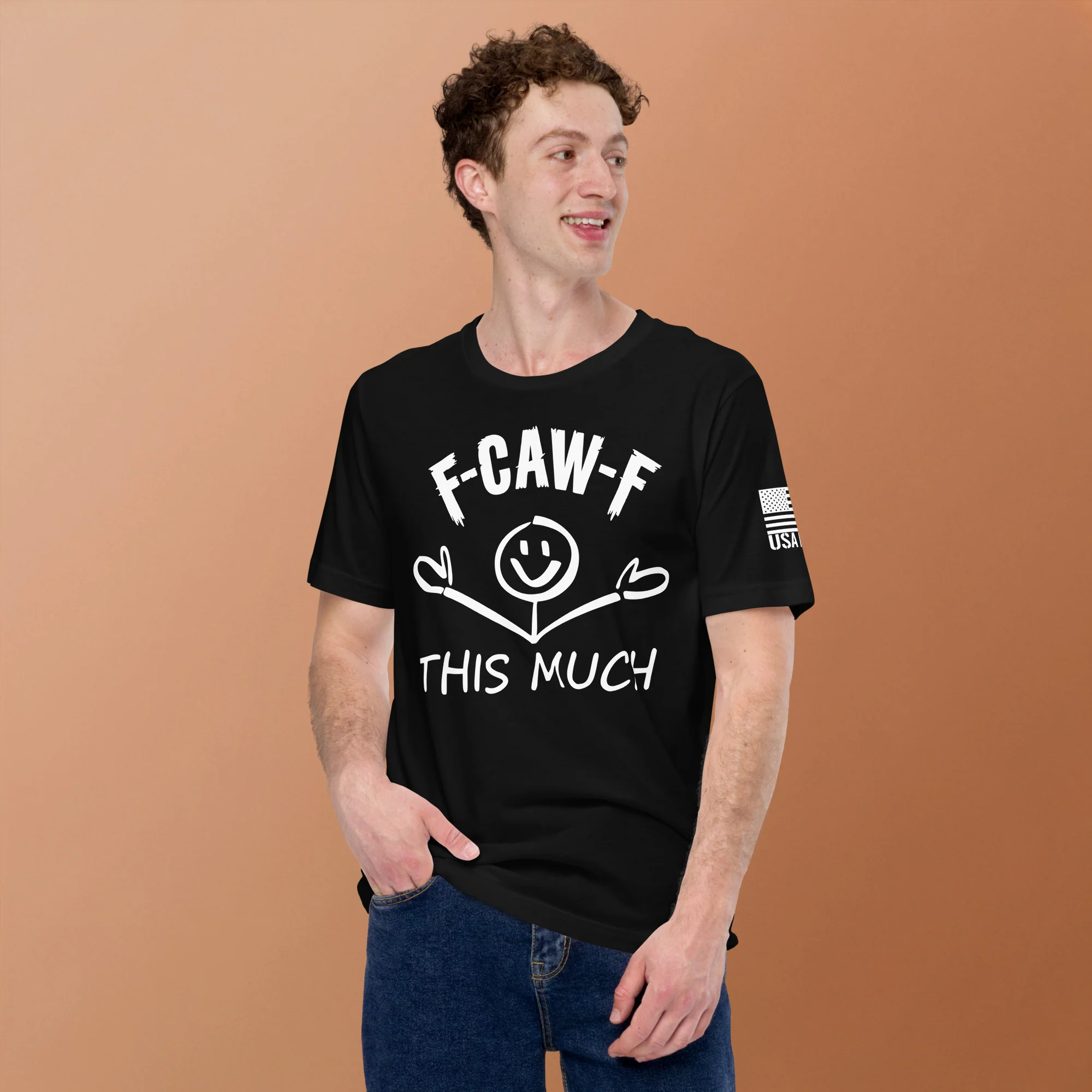 F-CAW-F This Much Smiley T-Shirt | Unisex T-Shirts | DTG Printing - Image 13