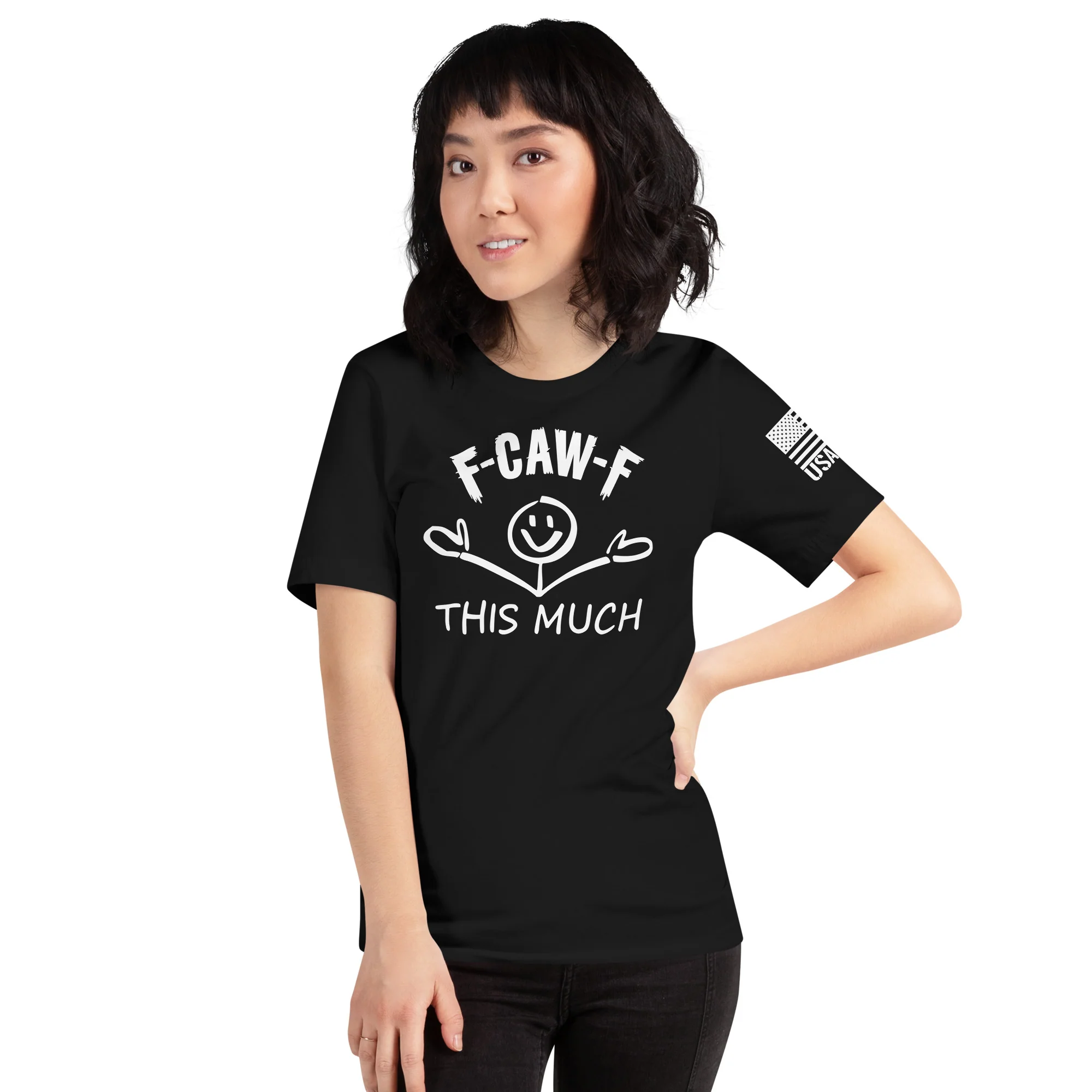 F-CAW-F This Much Smiley T-Shirt | Unisex T-Shirts | DTG Printing - Image 14
