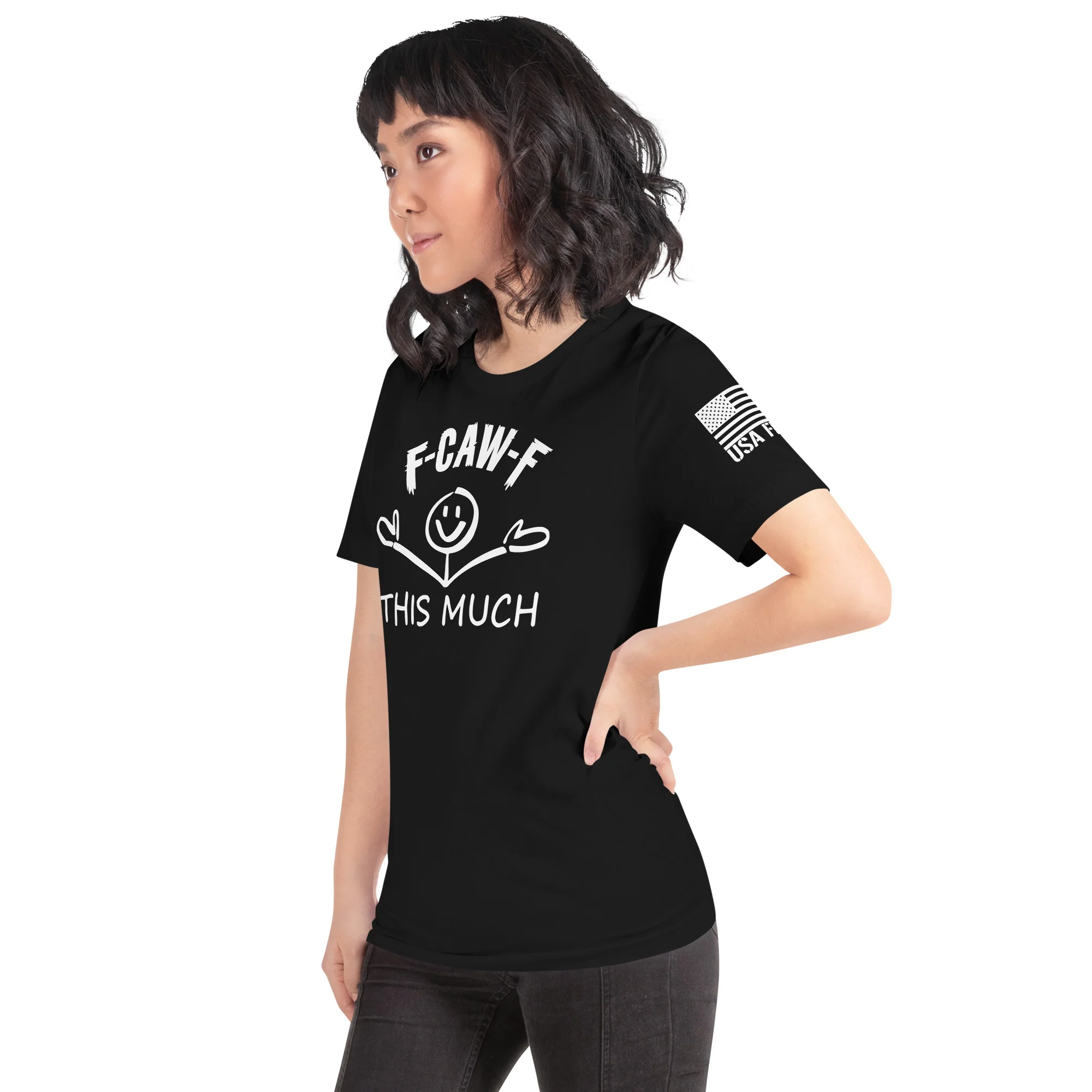 F-CAW-F This Much Smiley T-Shirt | Unisex T-Shirts | DTG Printing - Image 15