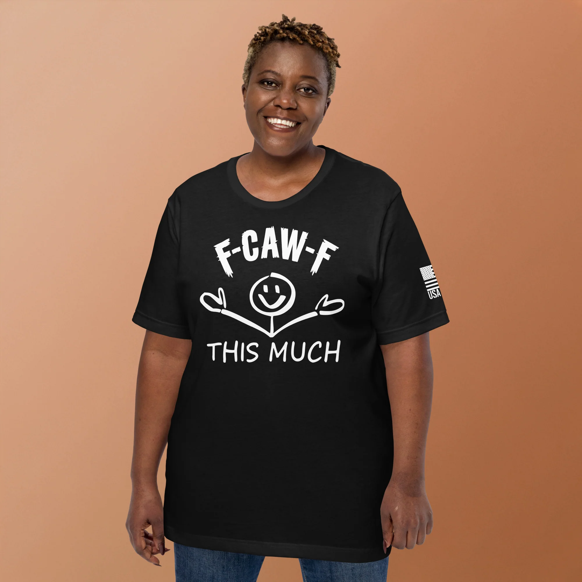 F-CAW-F This Much Smiley T-Shirt | Unisex T-Shirts | DTG Printing - Image 17
