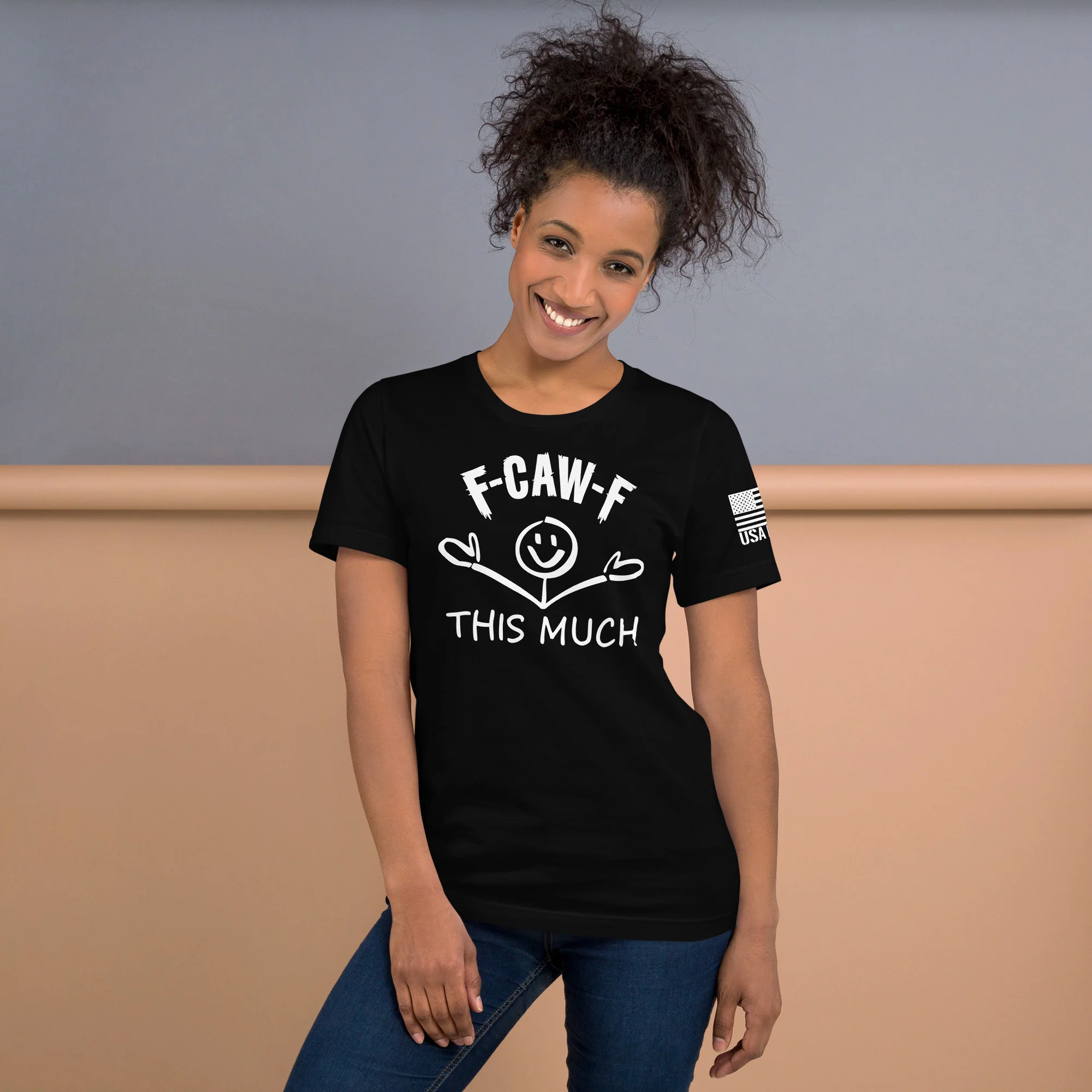 F-CAW-F This Much Smiley T-Shirt | Unisex T-Shirts | DTG Printing - Image 6