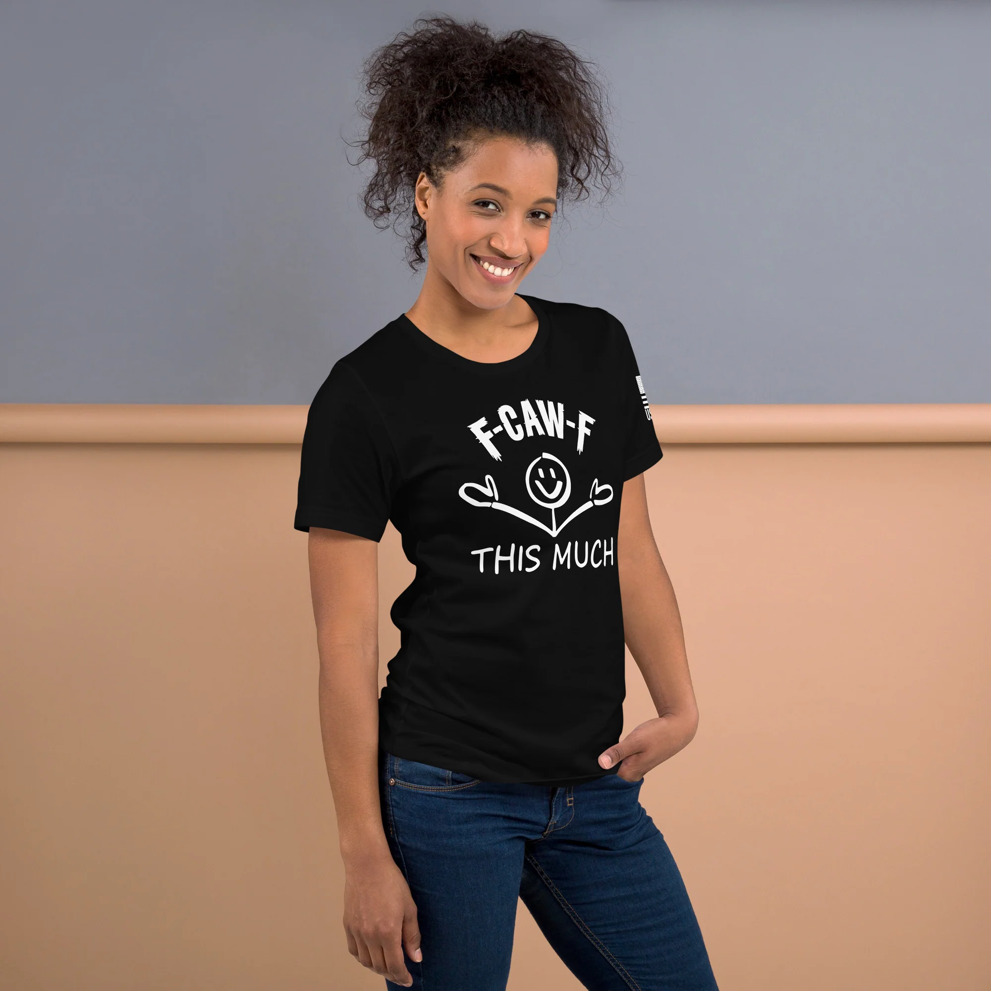 F-CAW-F This Much Smiley T-Shirt | Unisex T-Shirts | DTG Printing - Image 9