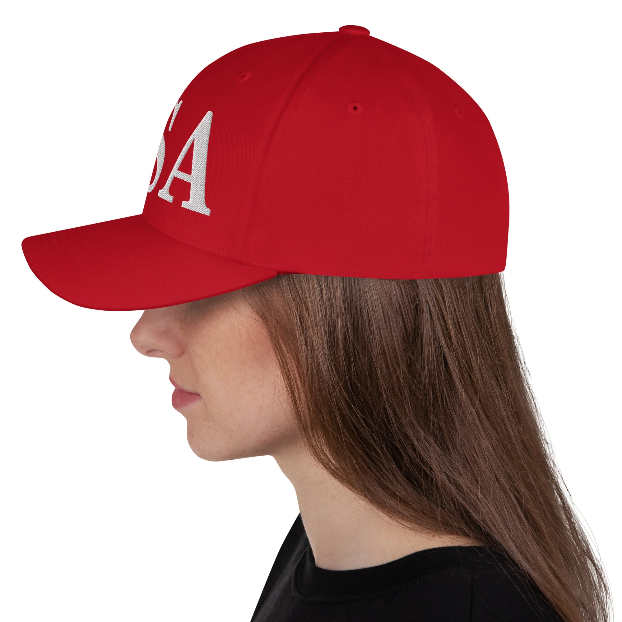 Flexfit Cap | White Embroidered USA - Image 13