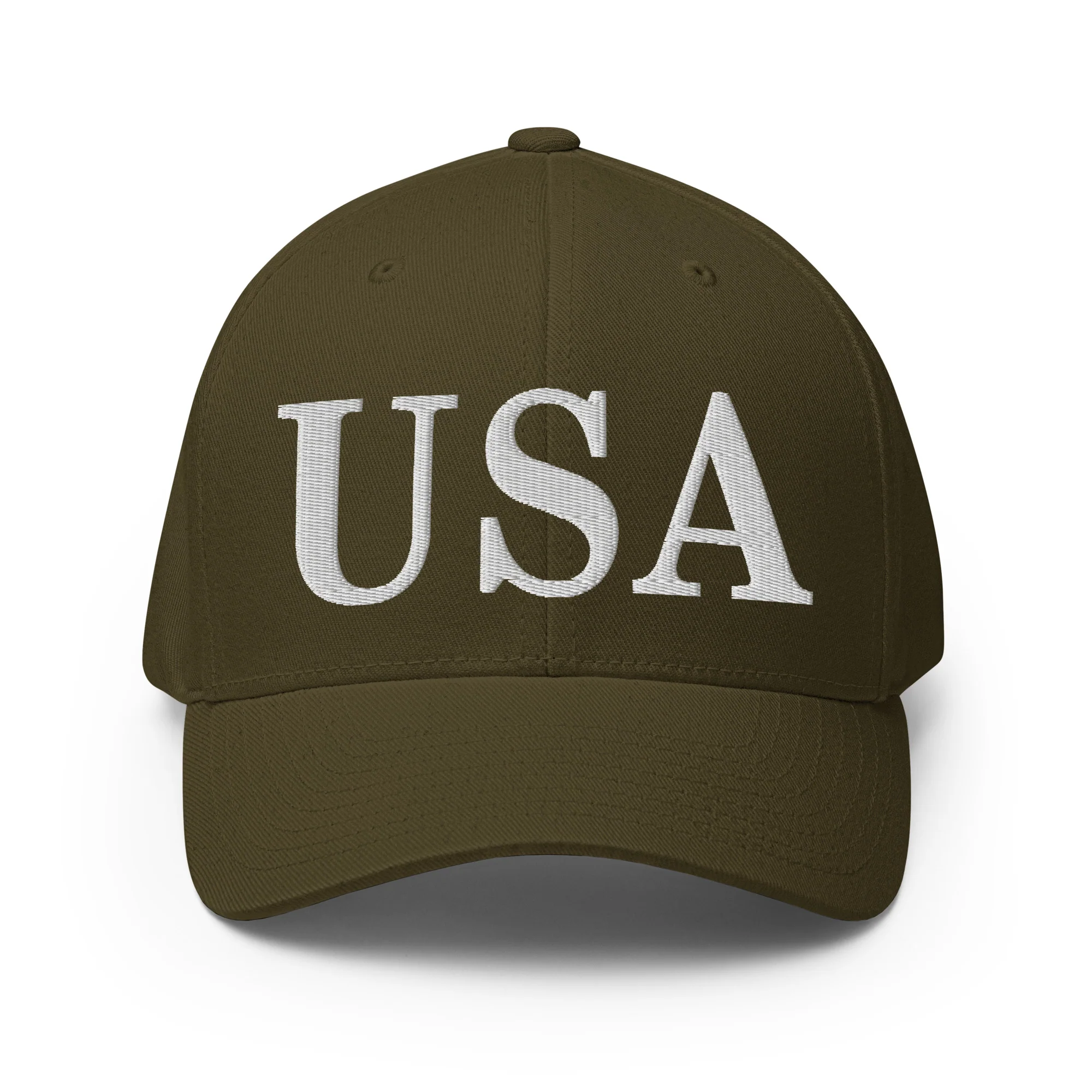 Flexfit Cap | White Embroidered USA - Image 41