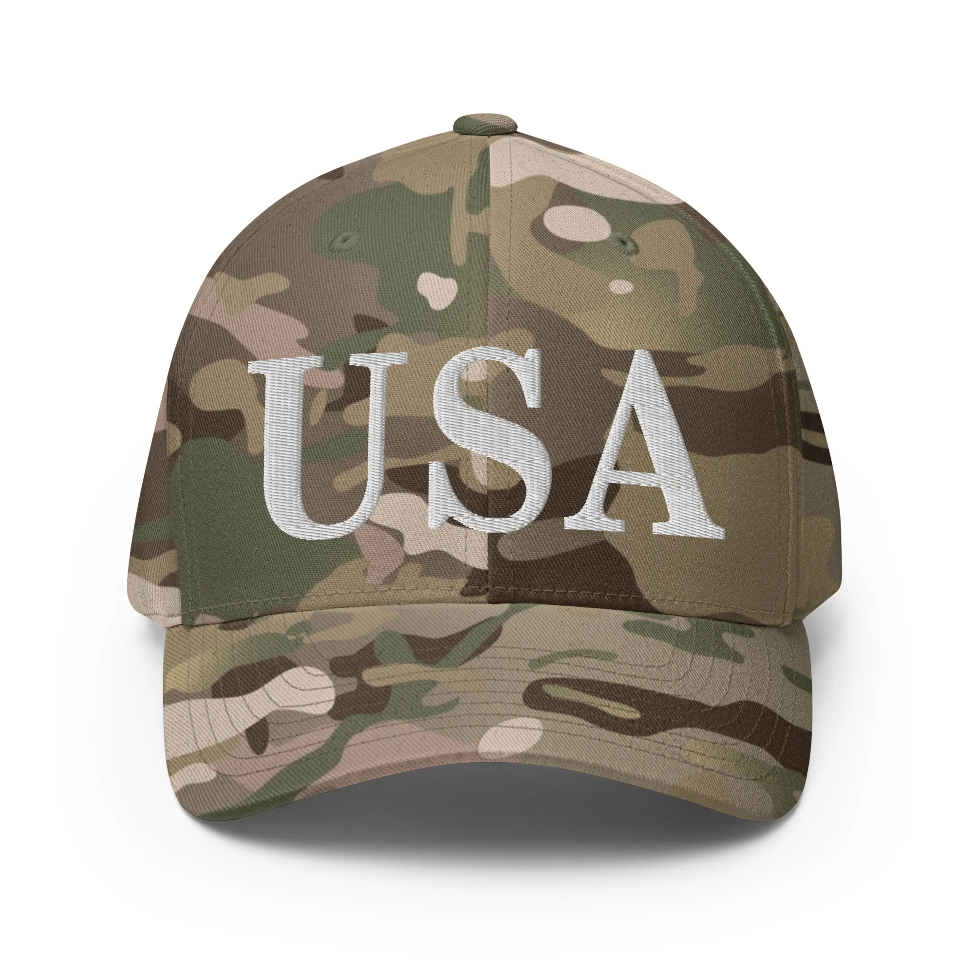Flexfit Cap | White Embroidered USA - Image 53